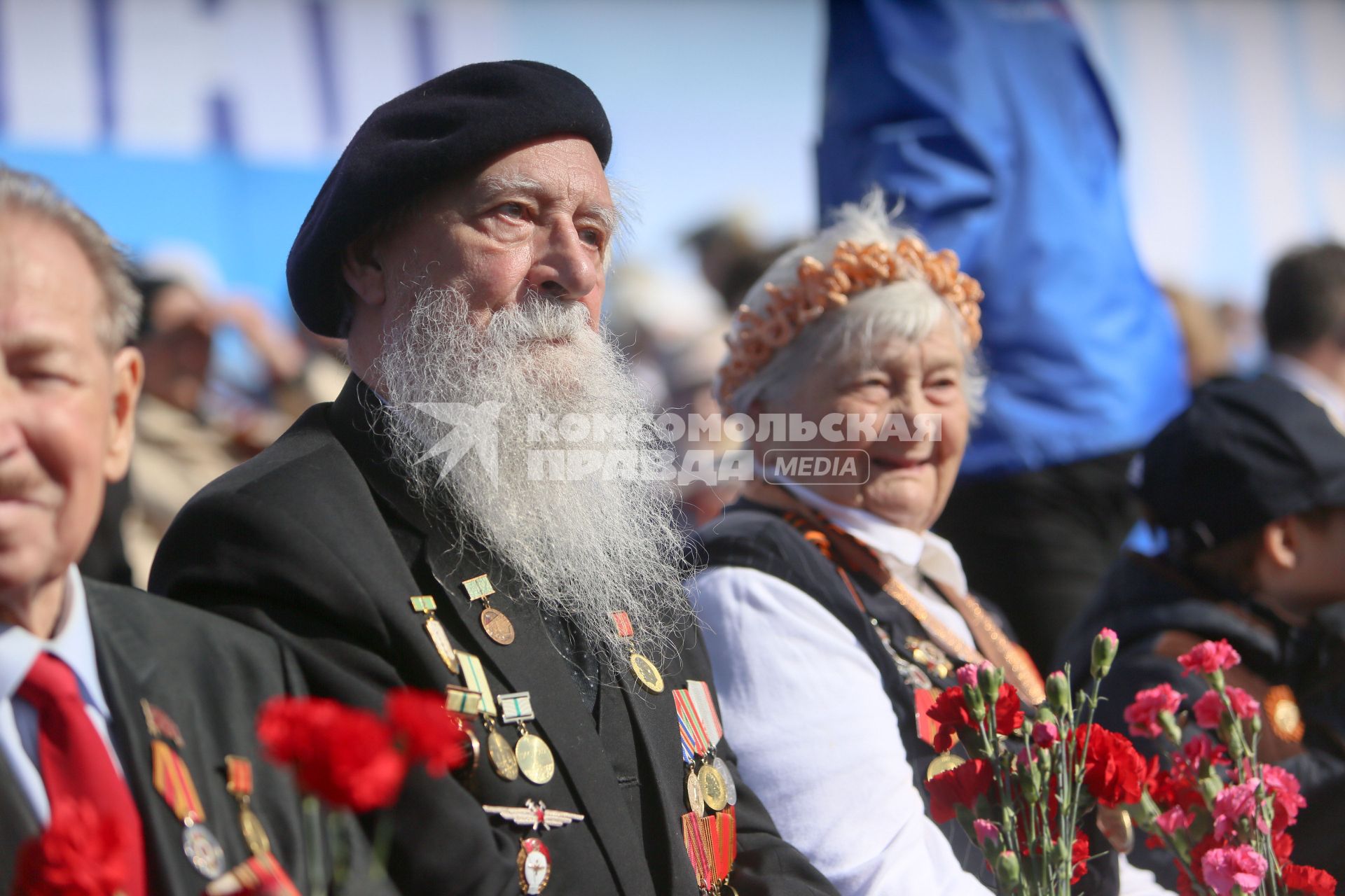 Санкт-Петербург. Парад Победы на Дворцовой площади в честь 70-летия Победы в Великой Отечественной войне.