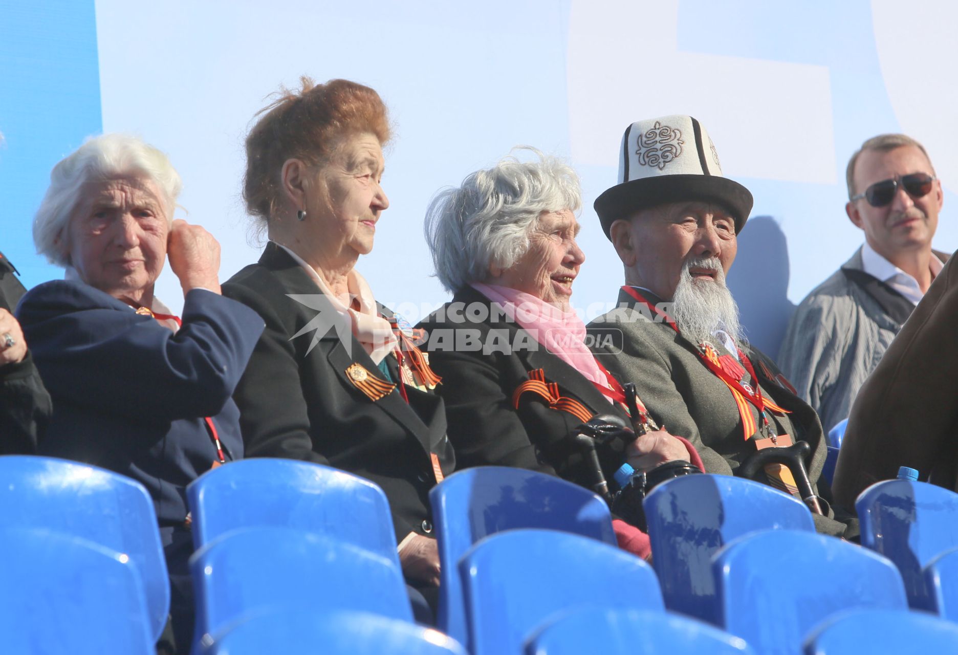 Санкт-Петербург. Парад Победы на Дворцовой площади в честь 70-летия Победы в Великой Отечественной войне.