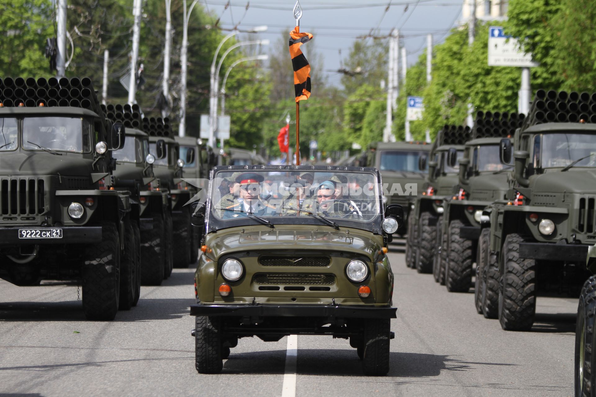 Ставрополь. Военная техника на Параде Победы в честь 70-летия Победы в Великой Отечественной войне.