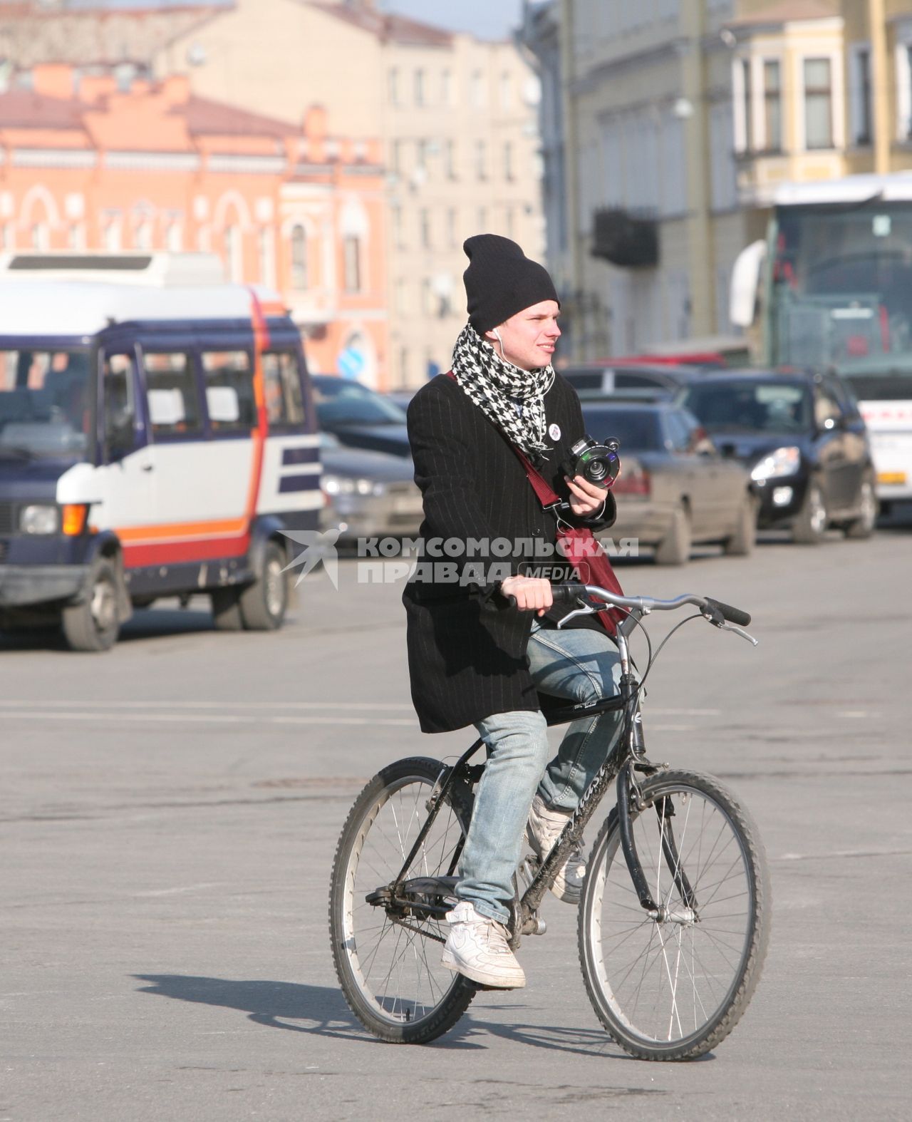 Санкт-Петербург. Велосипедист.