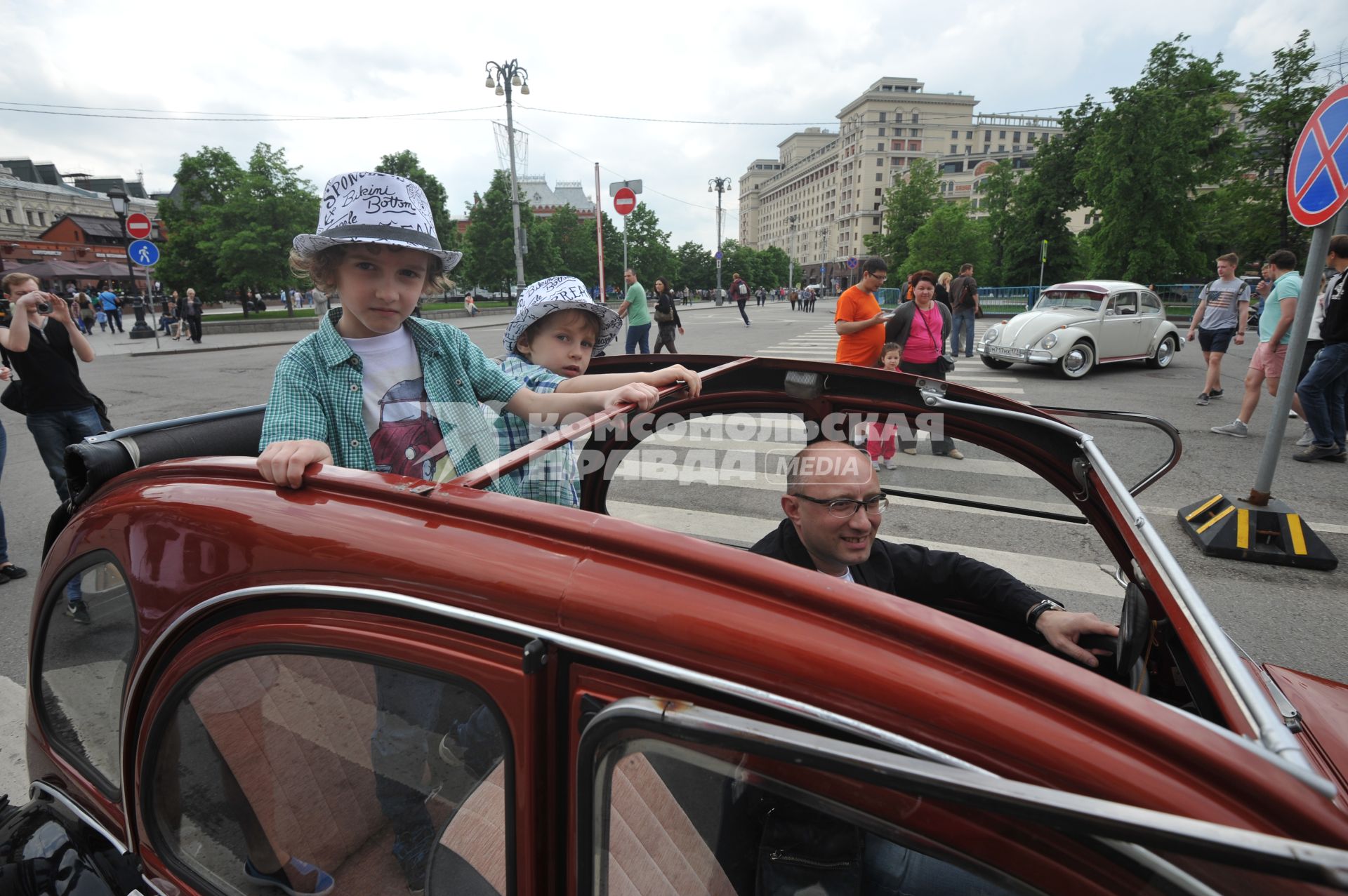 Ралли ретро-авто  в Москве.