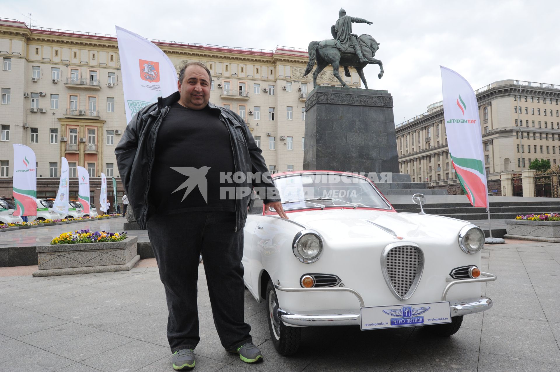 Goggomobil TS250 Coupe 1965г. во время автопробега ретро-машин на Тверской площади в Москве.