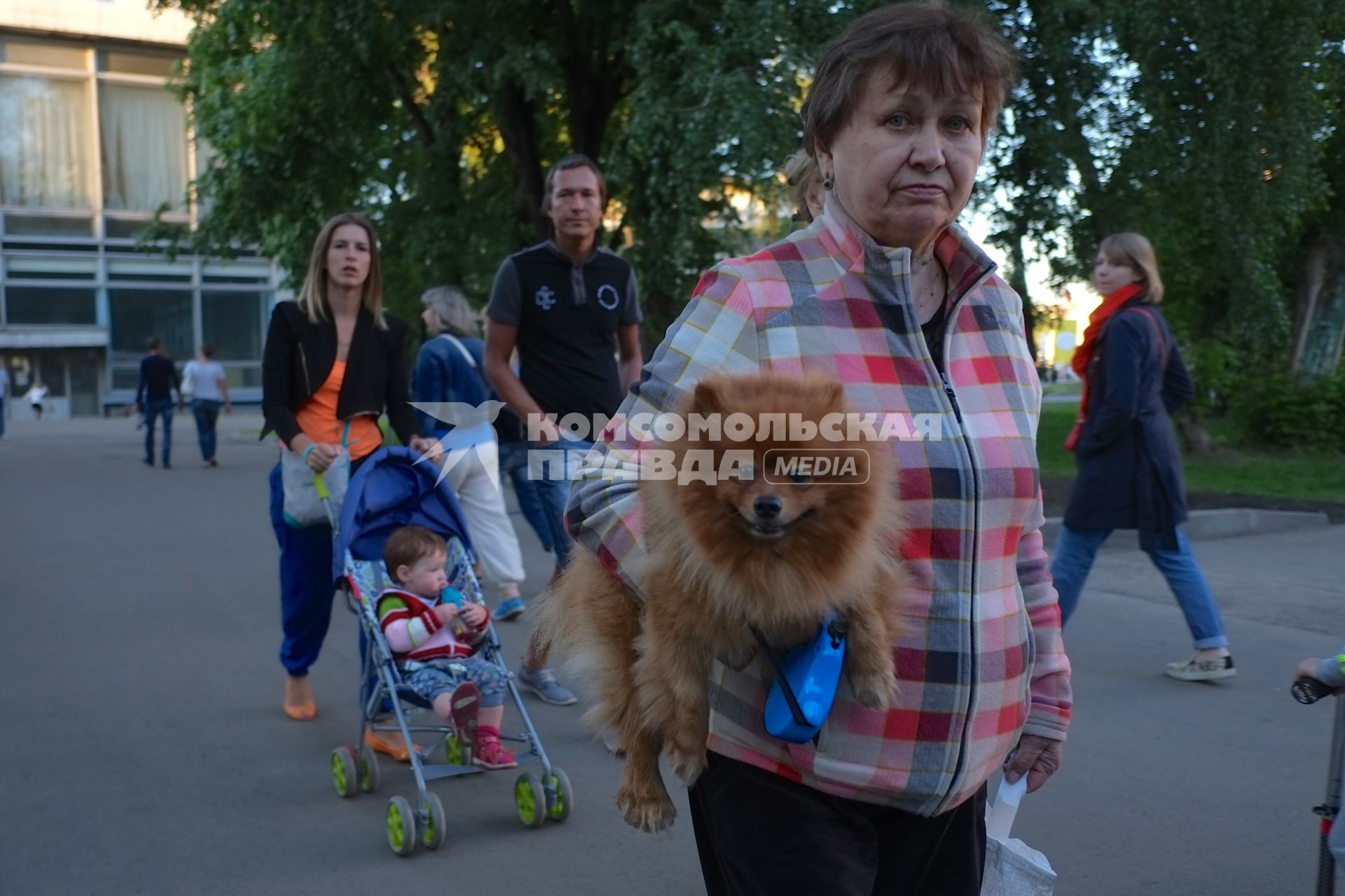 Москва. Женщина с собачкой.