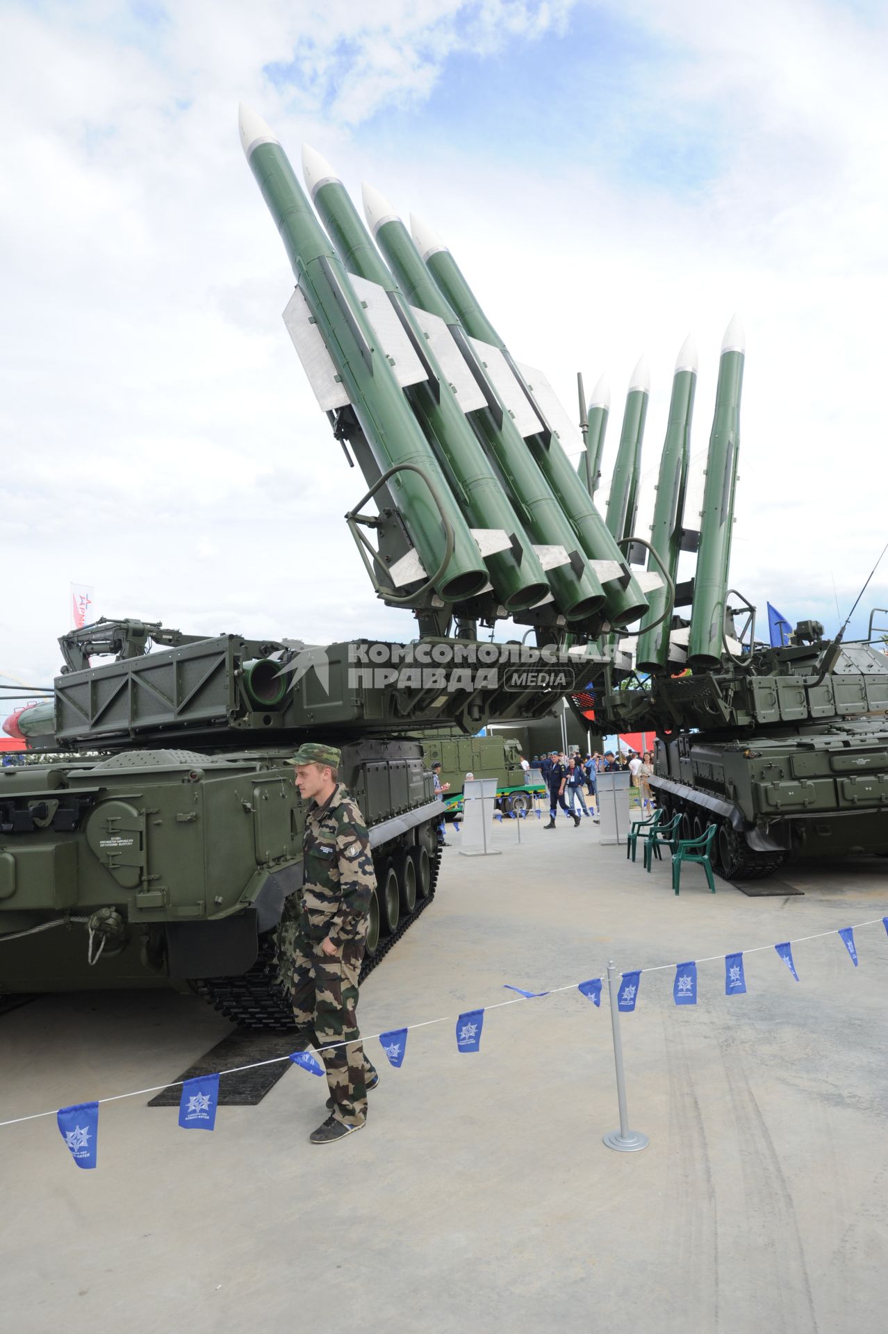 Московская область. п.Кубинка. Зенитные ракетные комплексы на Международном военно-техническом форуме `Армия-2015`.