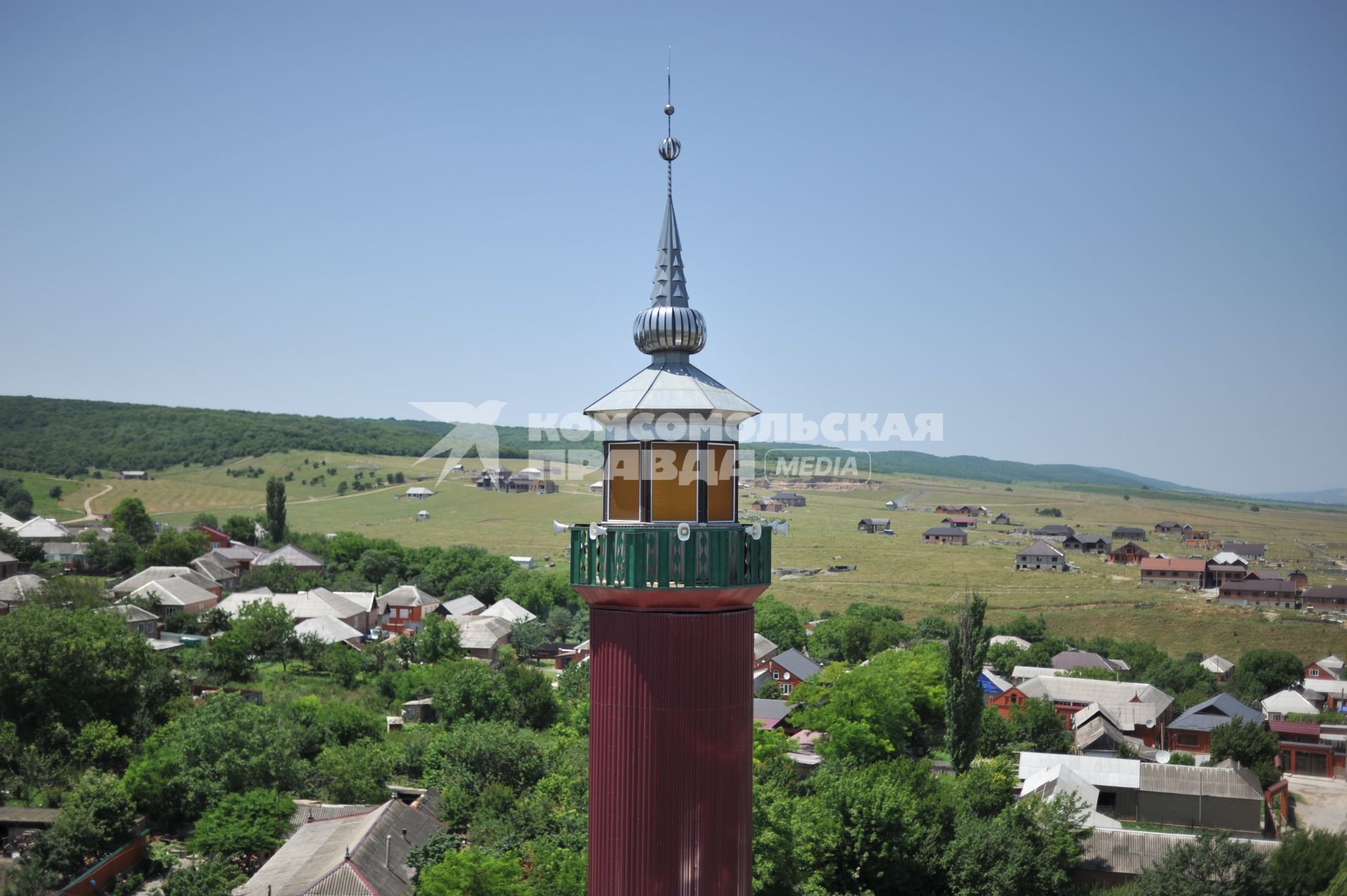 Чечня. Гудермесский район. п.Ойсхара. Минарет.