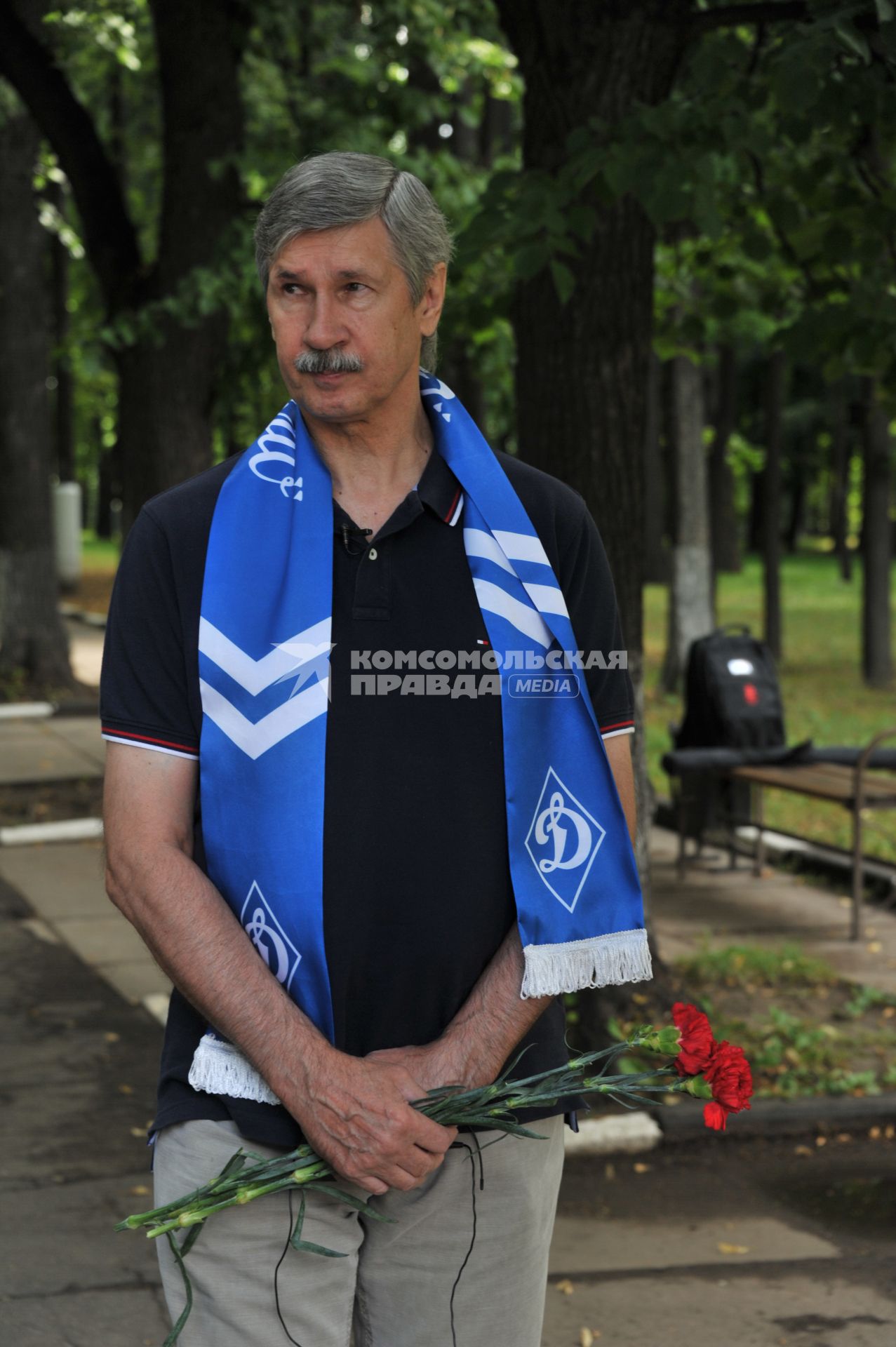 17.07.2015. Москва. Футбол. Парк физкультуры и спорта Динамо. Торжественное мероприятие.  Центральному стадиону Динамо  присвоено имя легендарного вратаря Льва Яшина. На снимке  Владимир Пильгуй