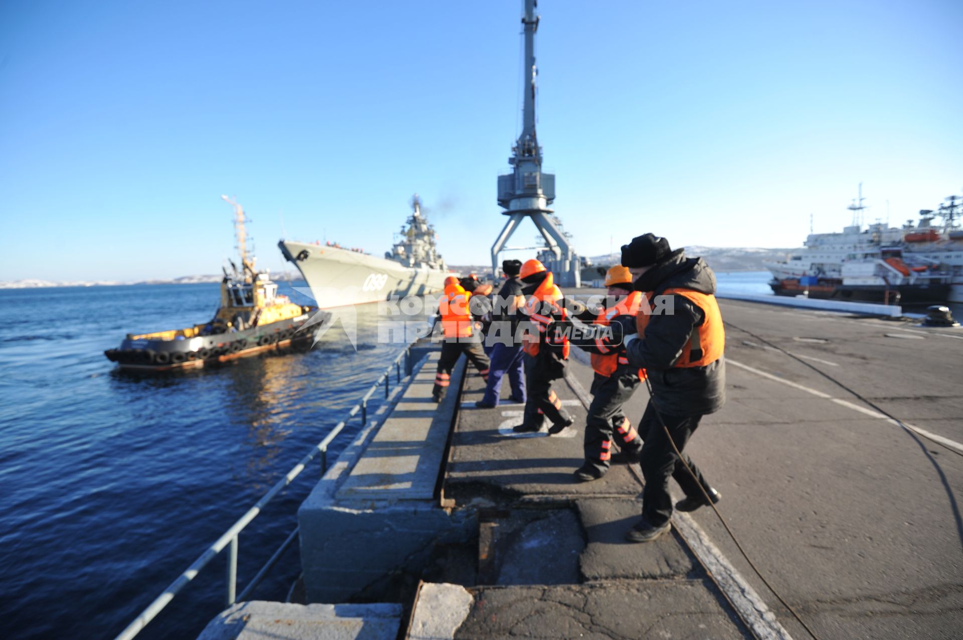 Североморск. Военно-морская база Северного флота России.