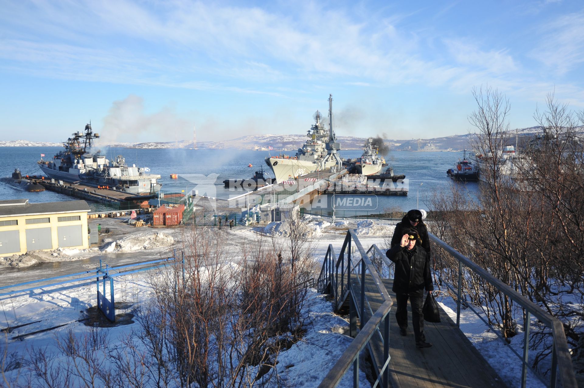 Североморск. Военно-морская база Северного флота России.