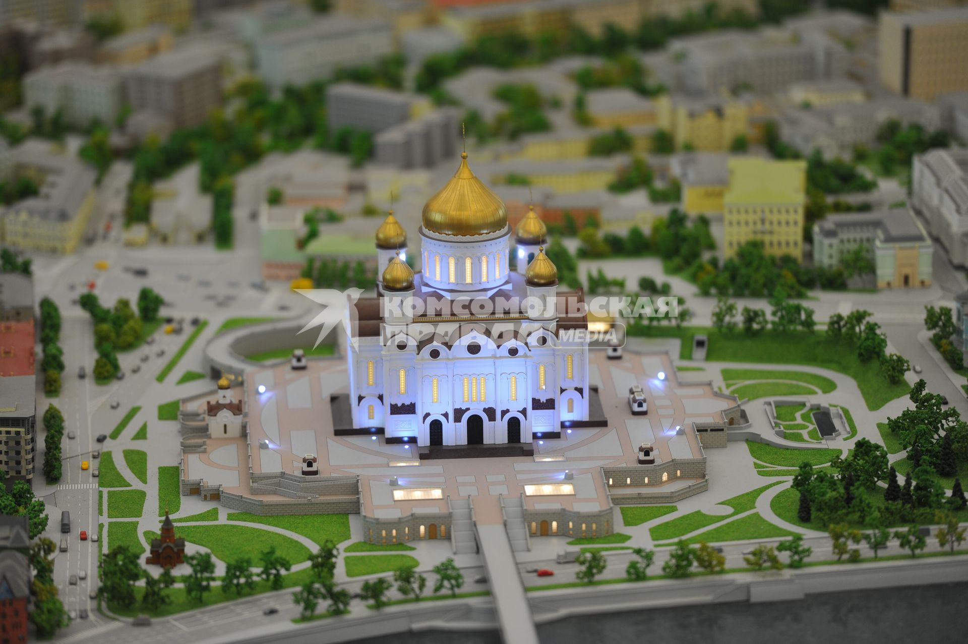Москва. Интерактивный архитектурный макет Москвы на ВДНХ.