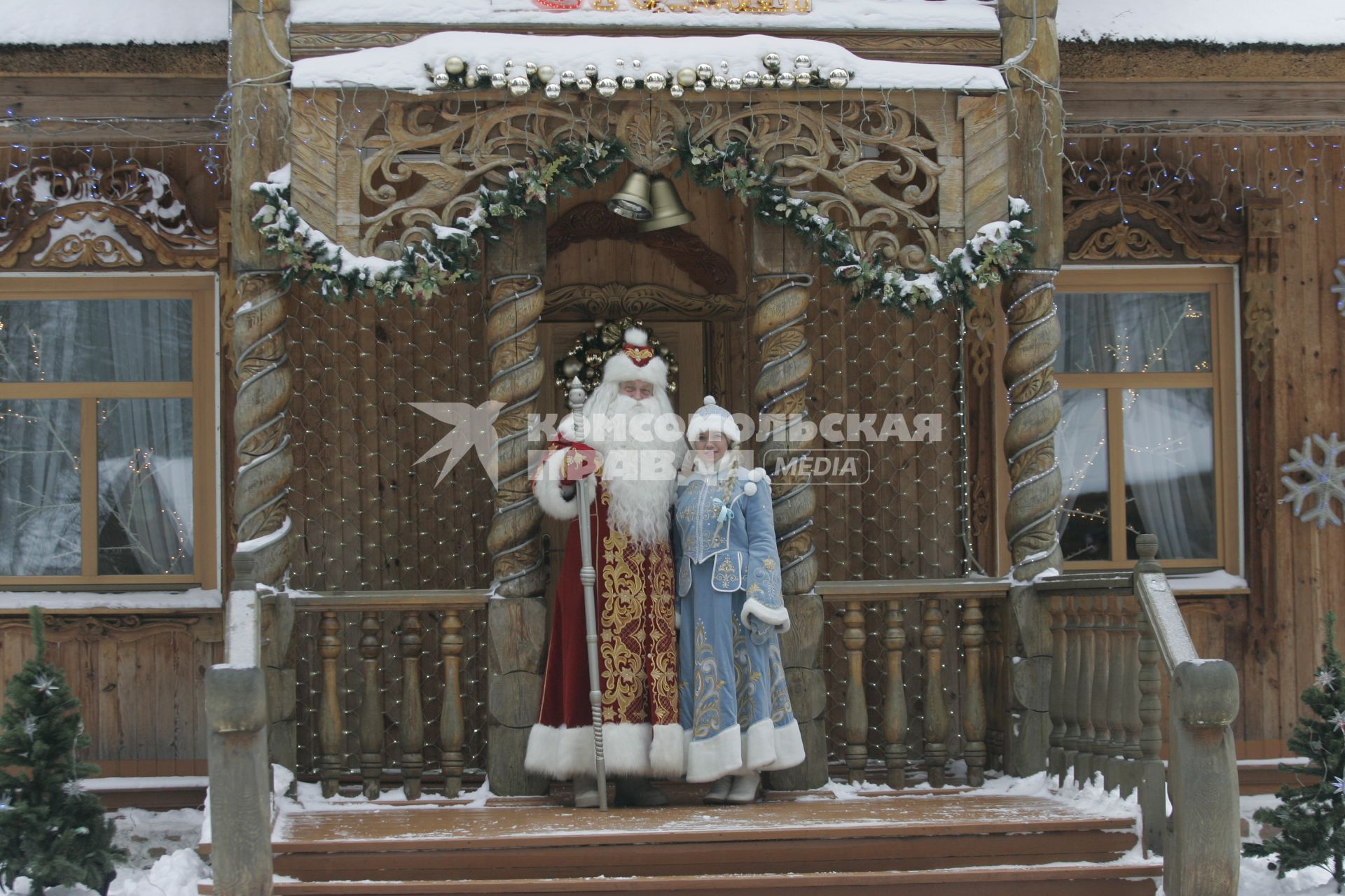 Белоруссия, Брестская область. Резиденция Деда Мороза в Национальном парке `Беловежская пуща`.