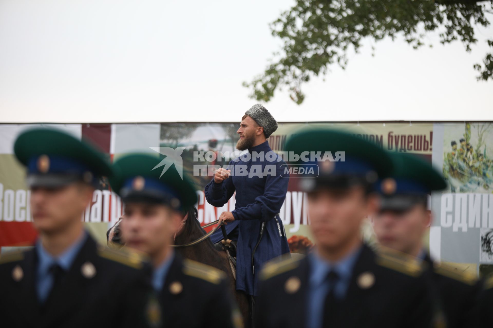 Ставропольский край, станица Темнолесская. Военно-патриотический форум казачьей и православной молодежи России `Казачье единство`.