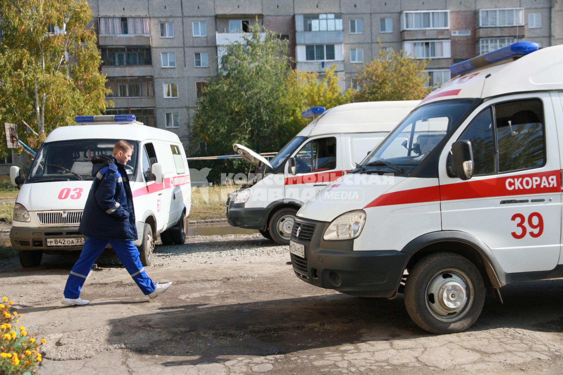 Барнаул. Автомобили скорой помощи.