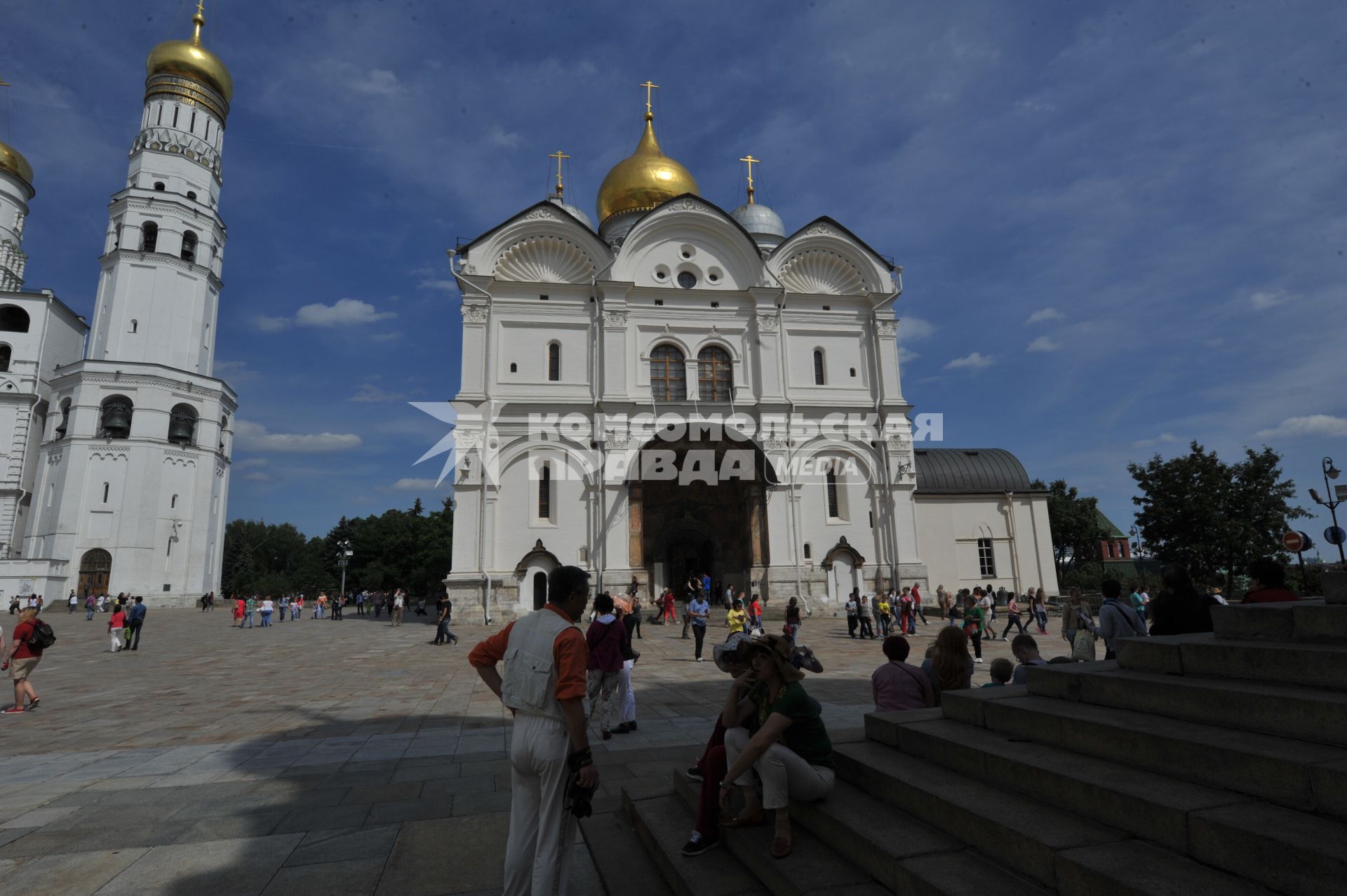 Московский Кремль. Соборная площадь. Архангельский собор.