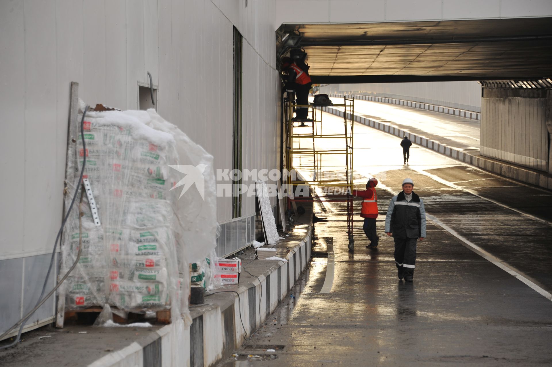 Москва. Завершено строительство Михалковского тоннеля на Большой Академической улице.