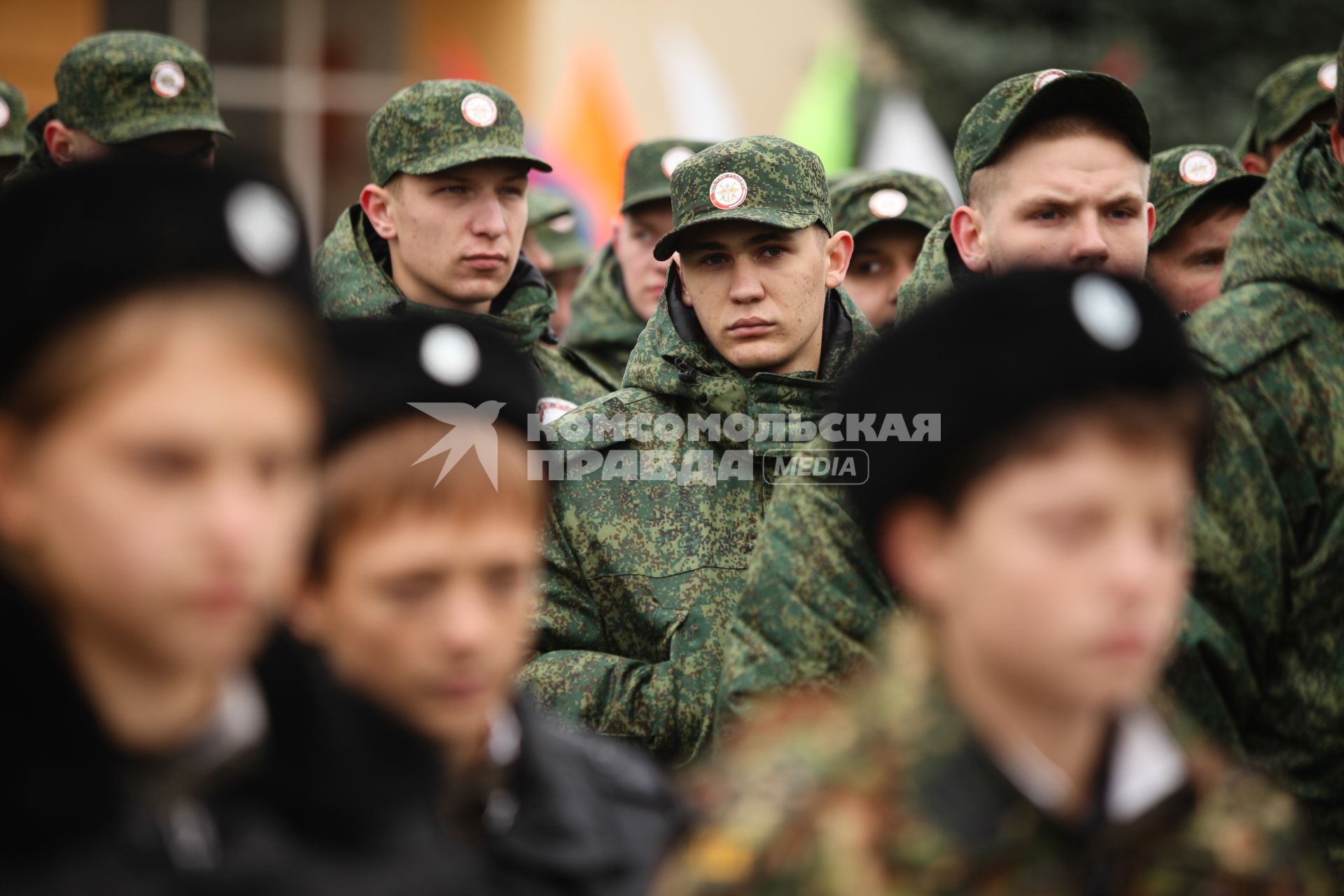 Ставрополь. День призывника в расположении 247-го десантно-штурмового Кавказского казачьего полка. Юноши, прошедшие призывную комиссию и получившие военную форму, будут проходить десантную подготовку на базе ДОСААФ.