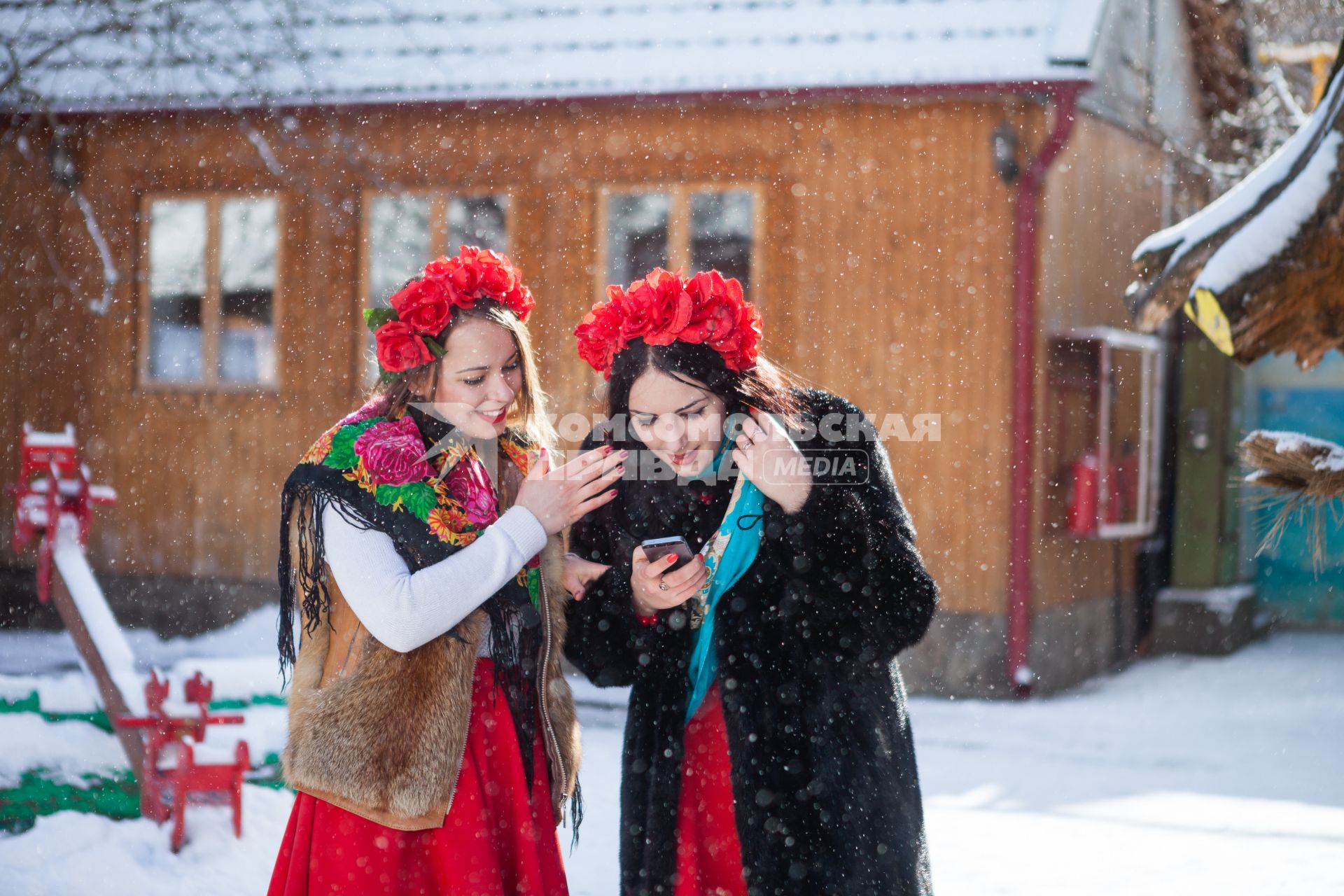 Ставрополь. Участница массовой фотосессии `Русская зима`.