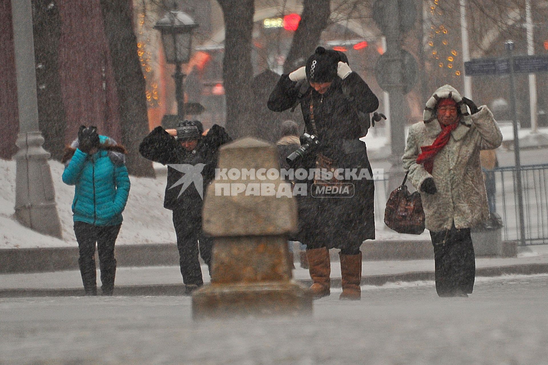 Метель в Москве.