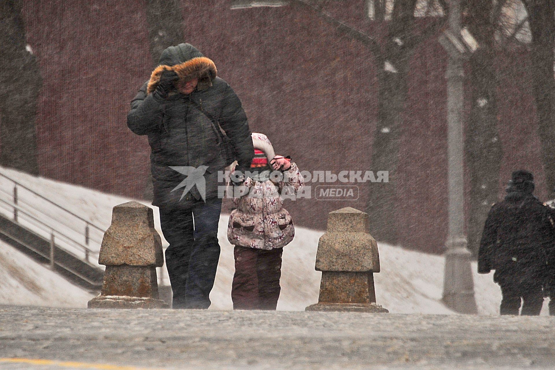 Метель в Москве.