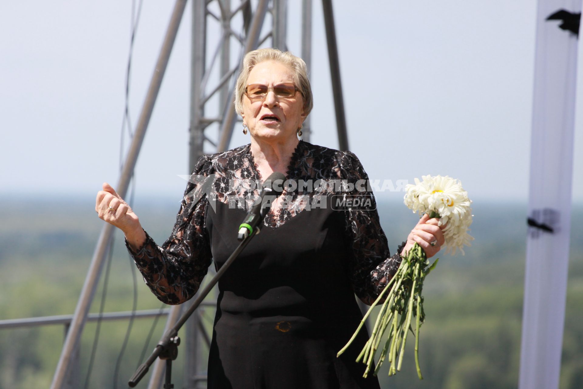 Алтайский край. Актриса Римма Маркова на открытии Шукшинских чтений.