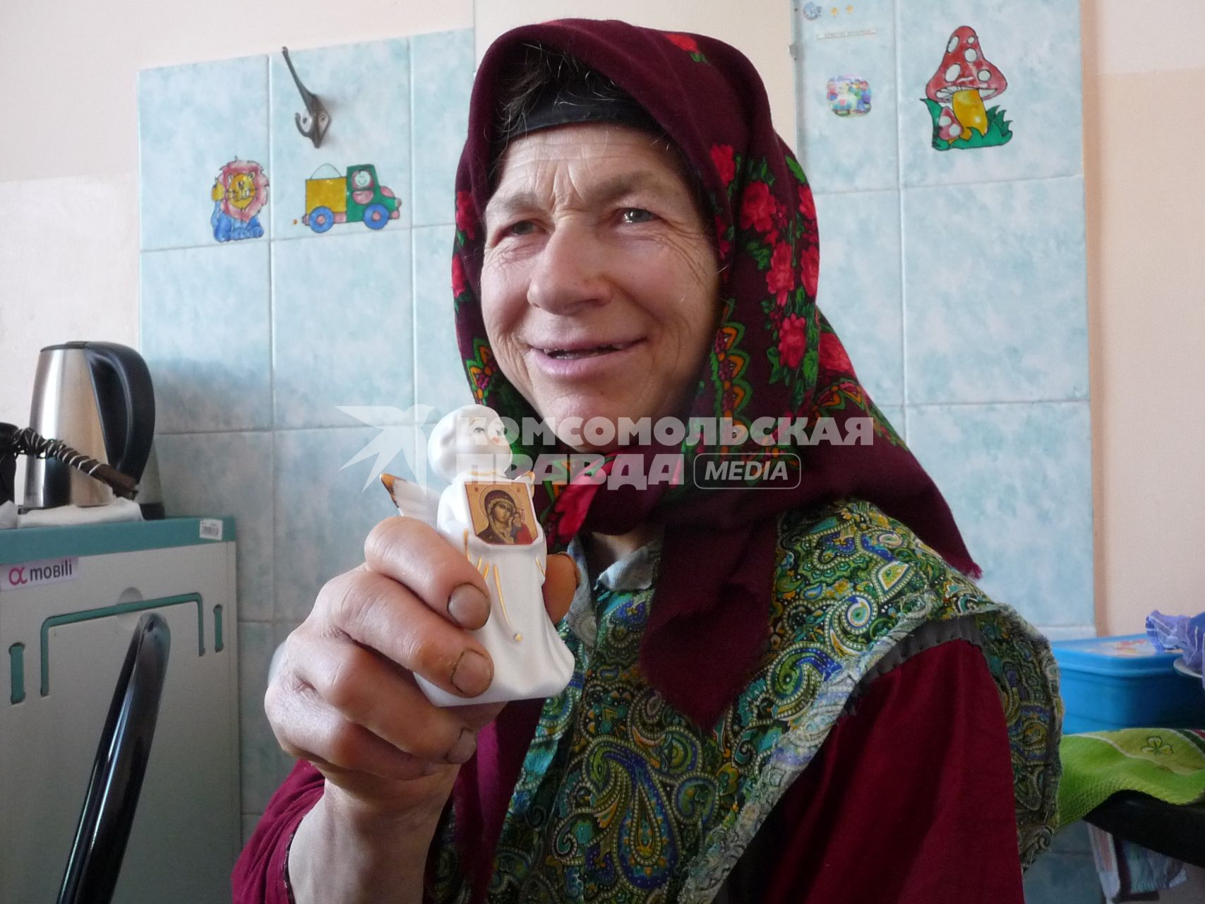 Кемеровская область. Отшельница Агафья Лыкова в центральной районной больнице г. Таштагола.