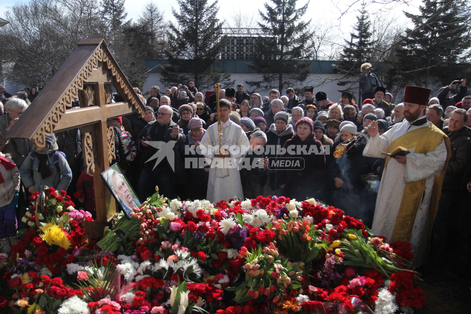 Иркутск. Похороны писателя Валентина Распутина.