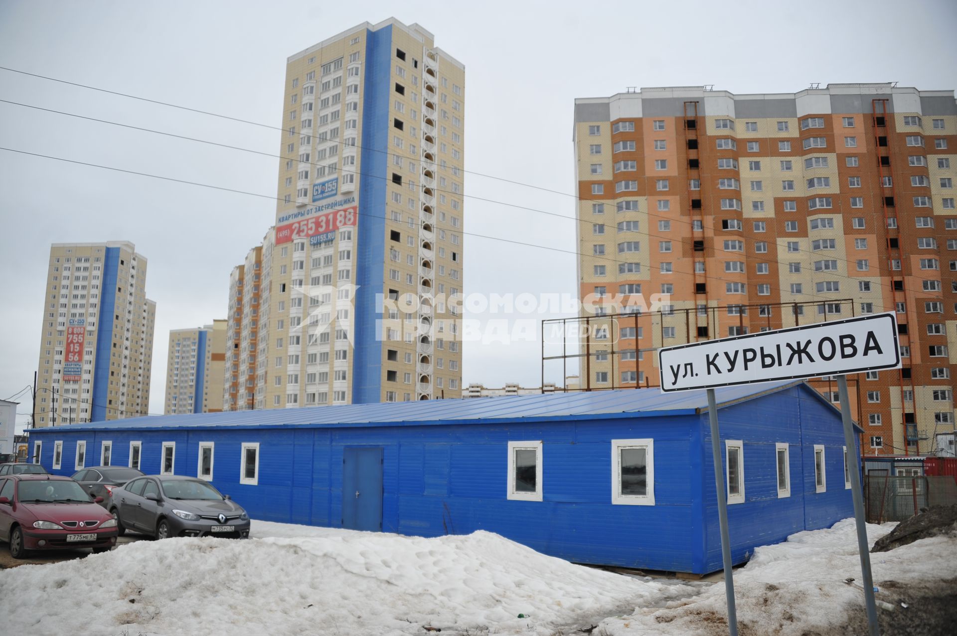 Московская область. Не введенные в эксплуатацию новостройки ЖК `Южное Домодедово`, от застройщика СУ-155 ,   где должны были жить 20 тысяч человек.