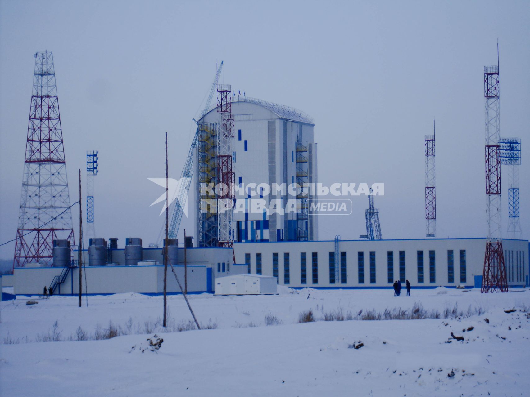 Амурская область, п.Углегорск. Стартовый комплекс космодрома `Восточный`.