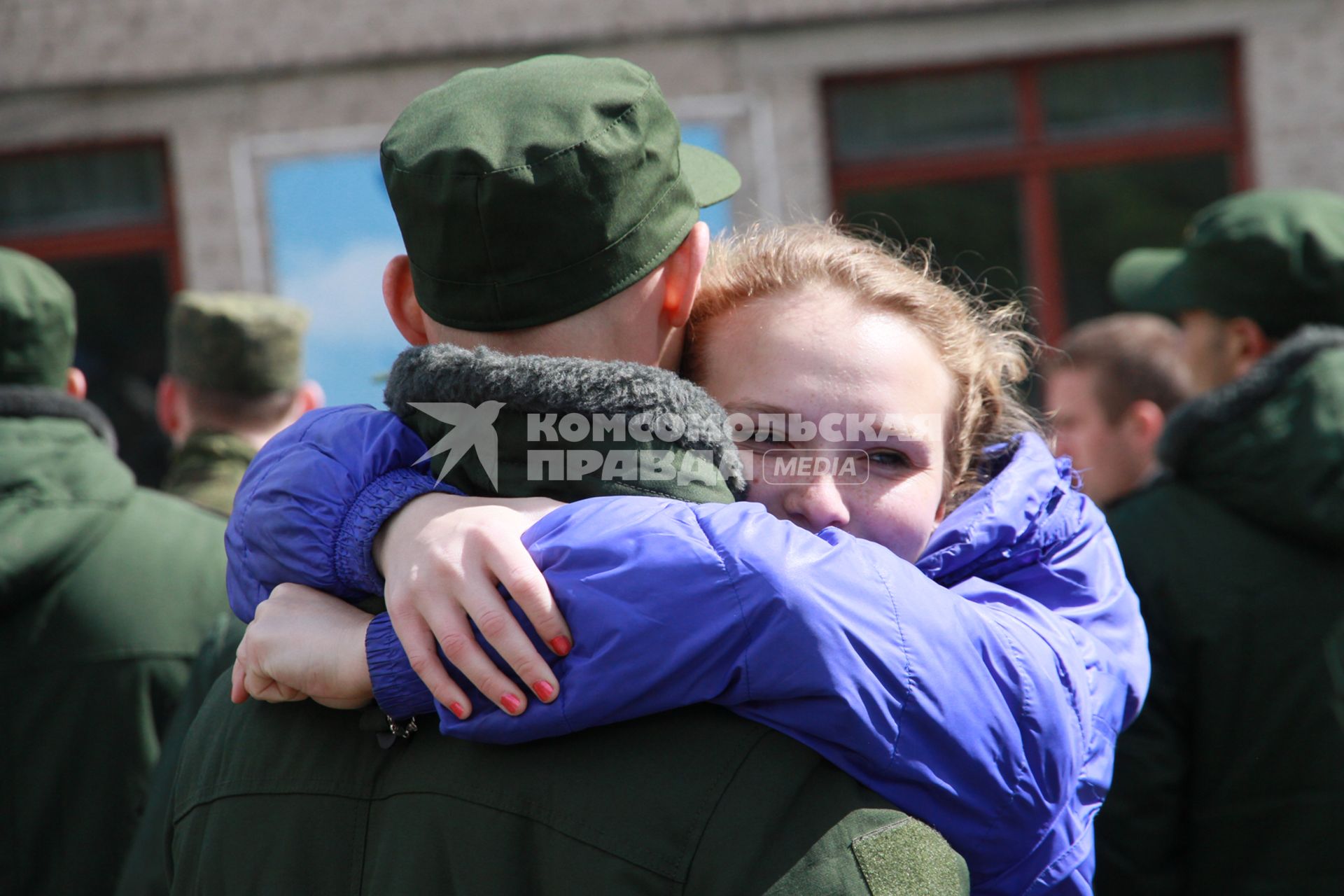 Барнаул.   Проводы призывников в армию.