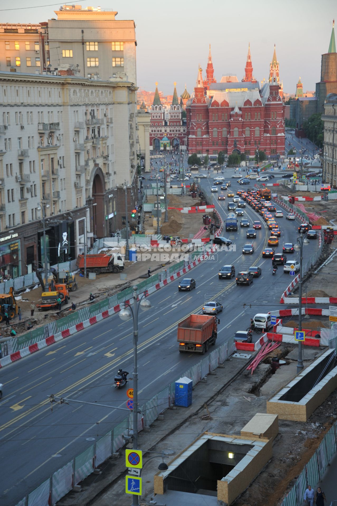 Москва. Масштабная реконструкция Тверской улицы.