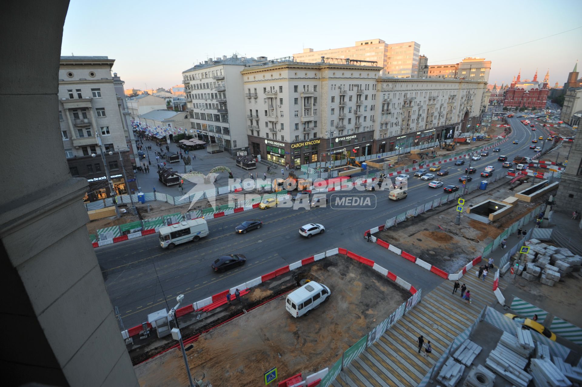 Москва. Масштабная реконструкция Тверской улицы.