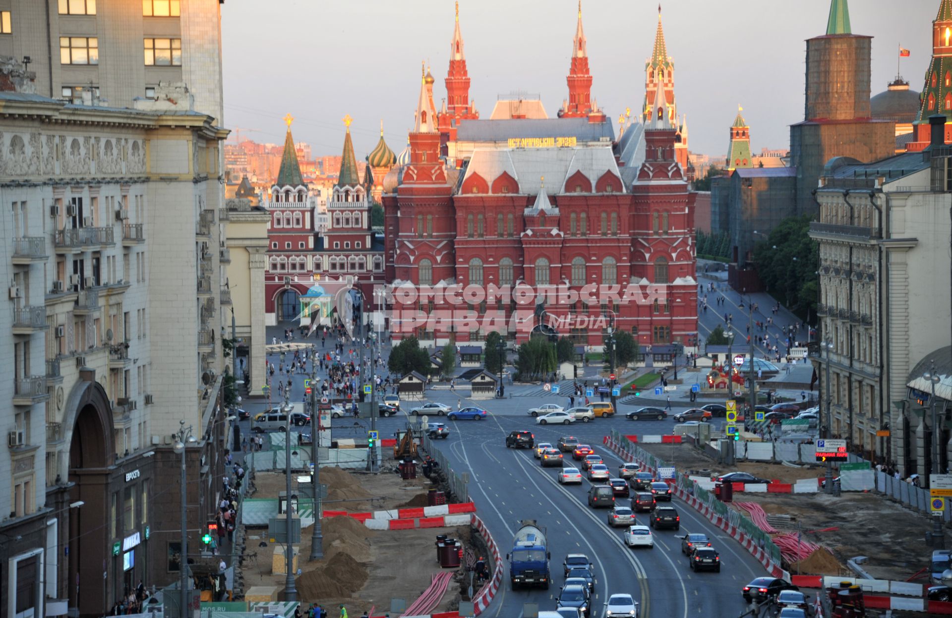 Москва. Масштабная реконструкция Тверской улицы.