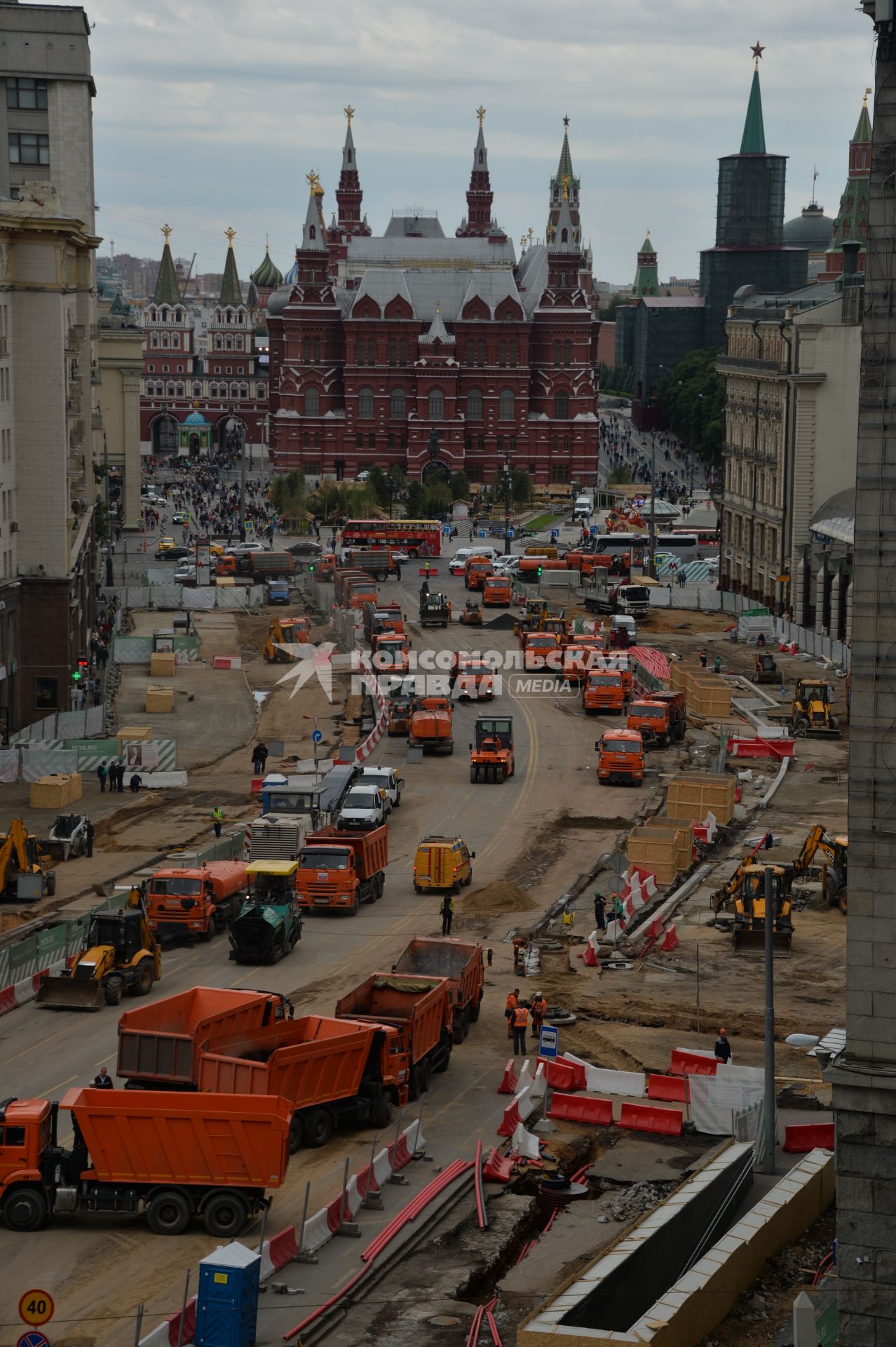 Москва. Масштабная реконструкция Тверской улицы.