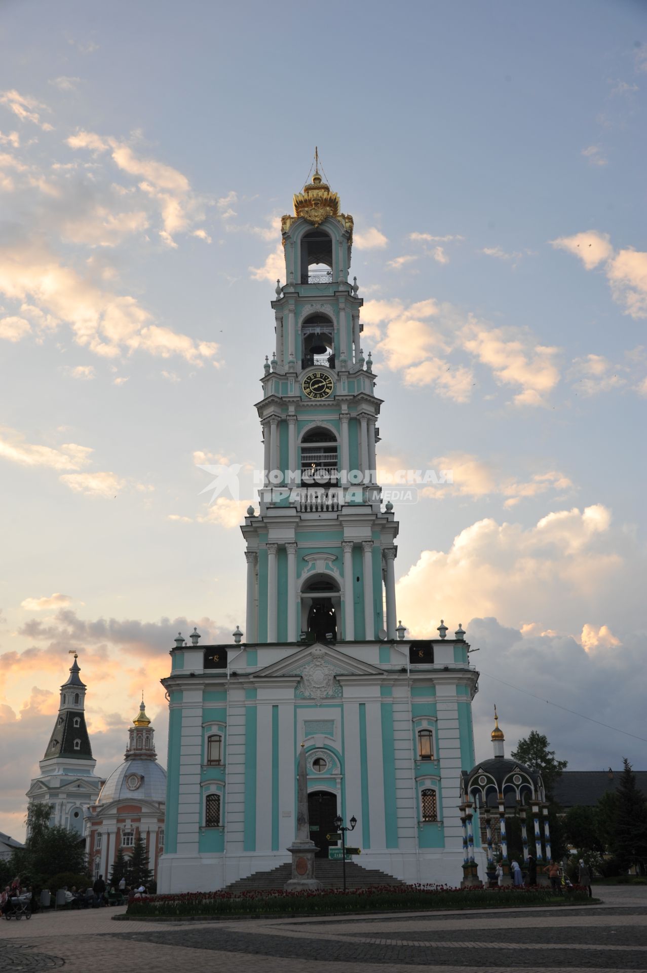 Московская область. Сергиев Посад. Колокольня в Троице-Сергиевой лавре.