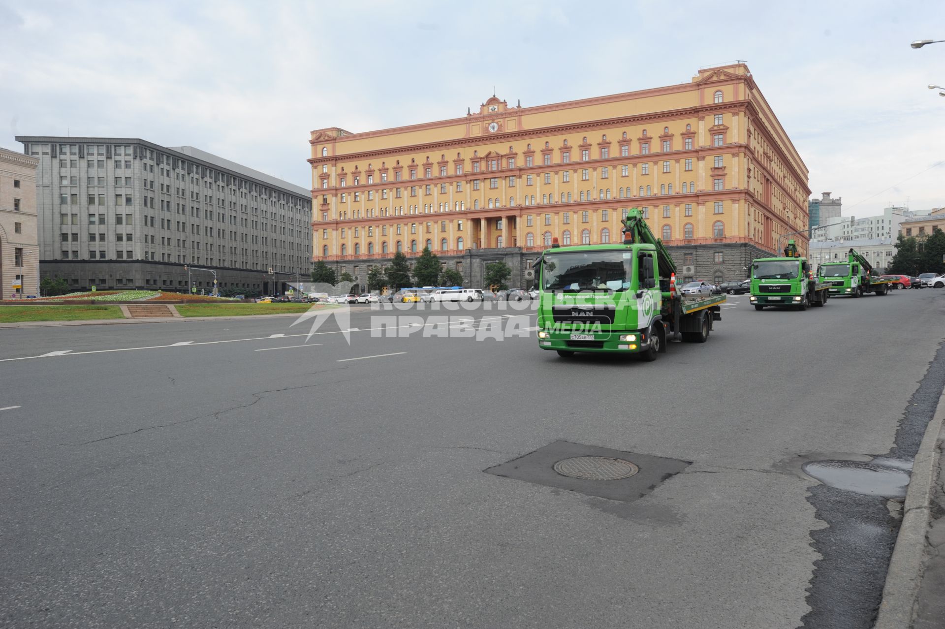 Москва.  Здание ФСБ России  на Лубянской площади.