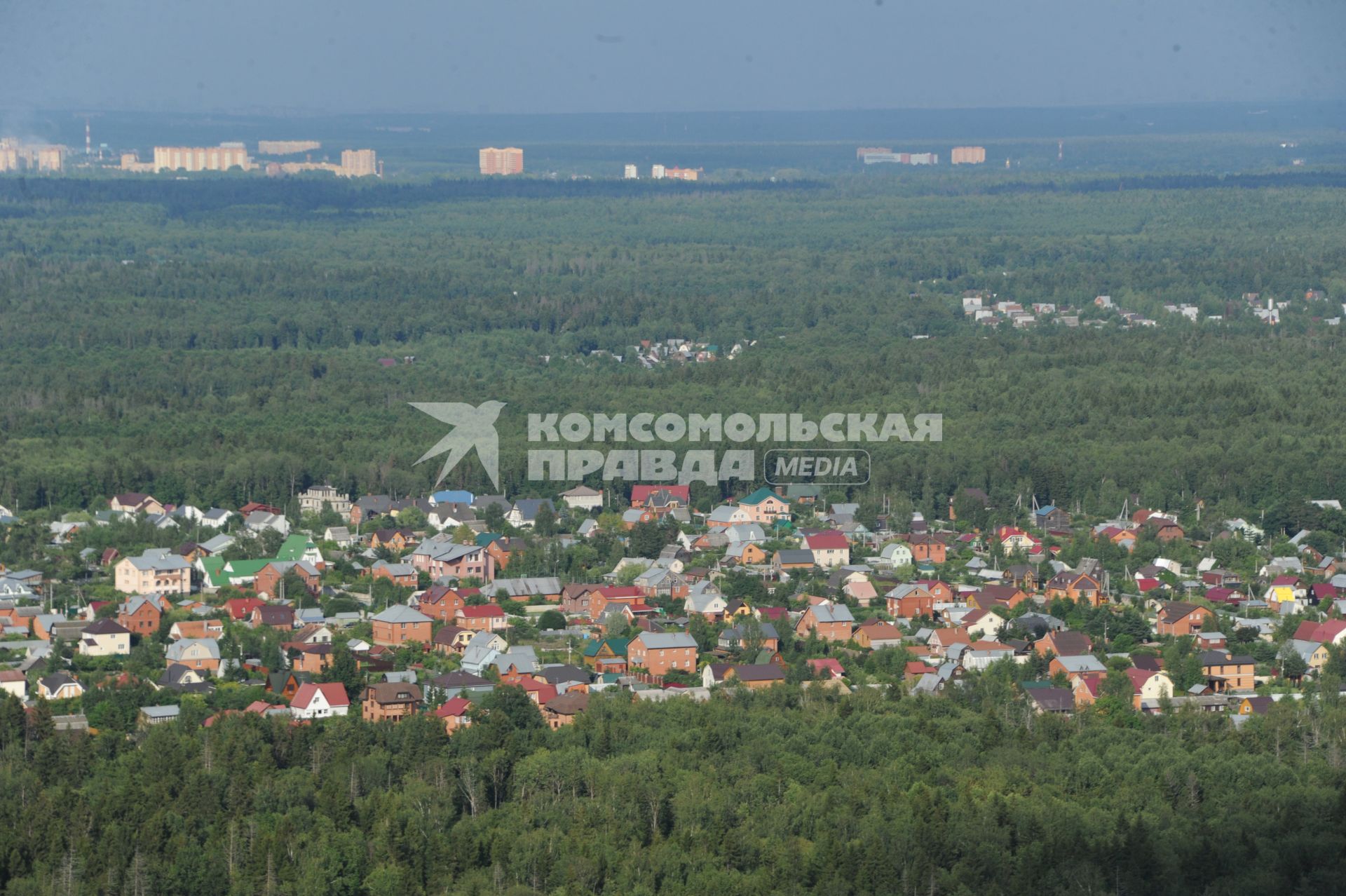 Московская область, Кубинка. Вид  сверху на садовые участки Одинцовского района.