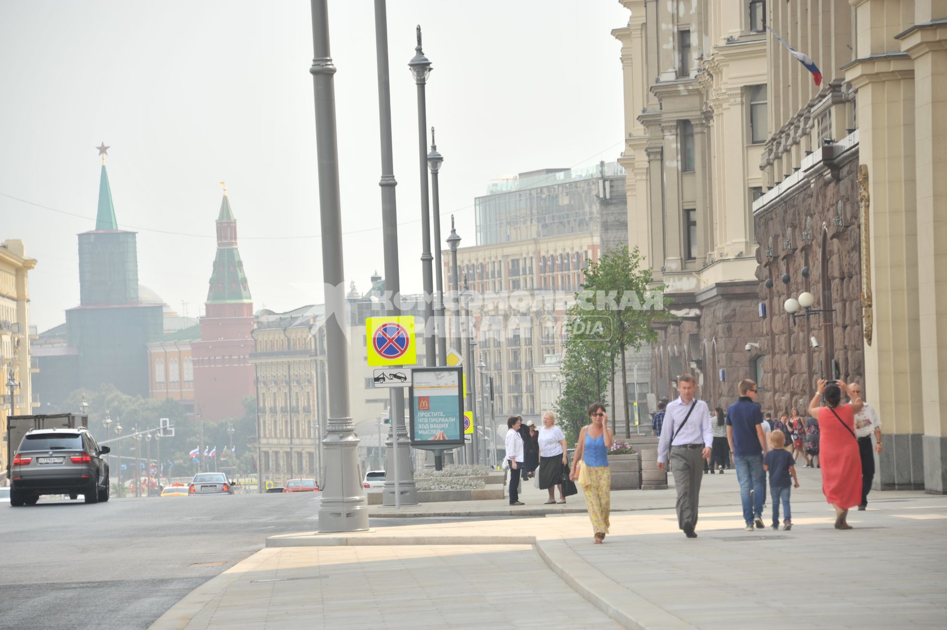 Москва. Тверская улица после реконструкции.