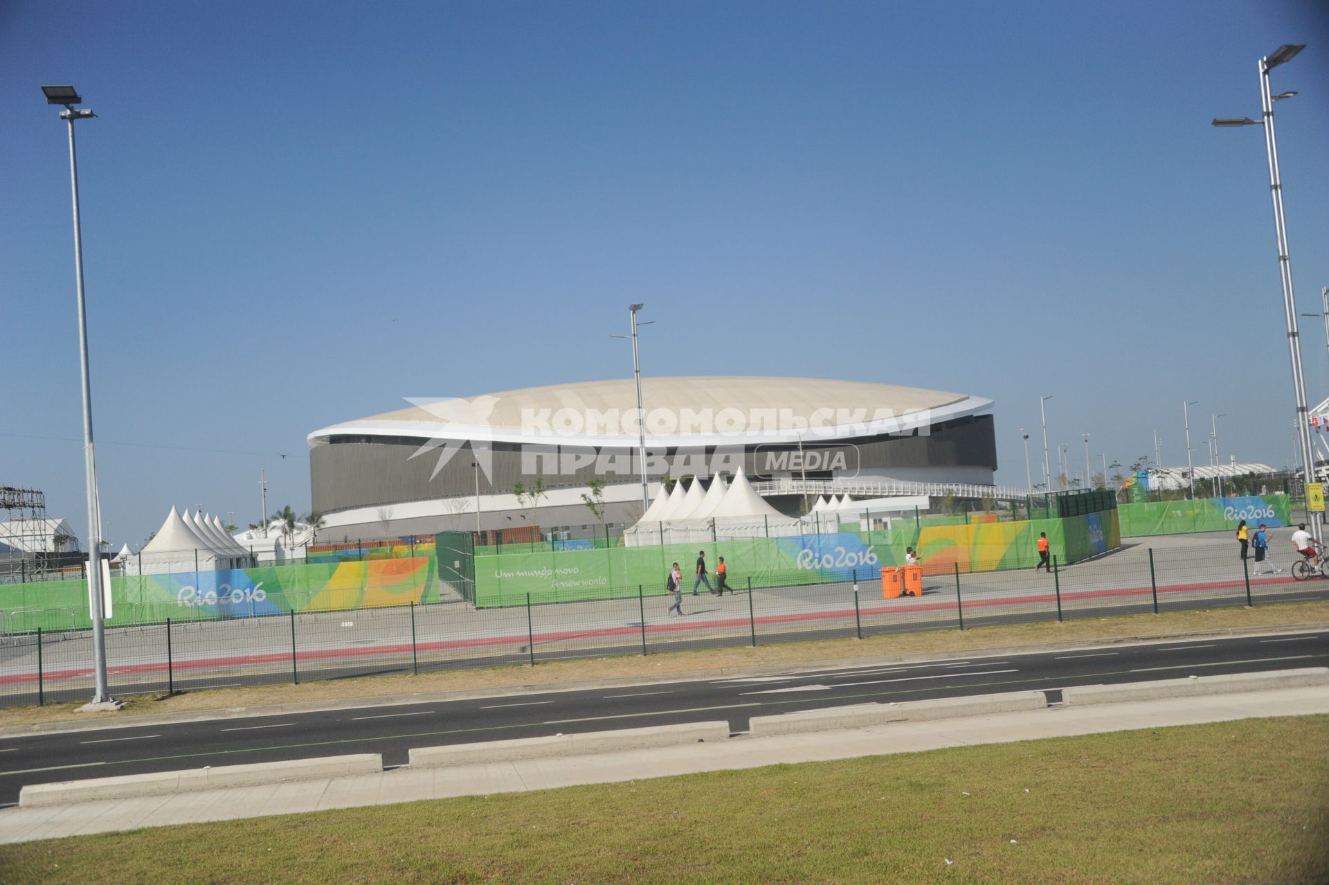 Бразилия, Рио-де-Жанейро. Рио Олимпик Велодром (Rio Olympic Velodrome) в Олимпийском парке.