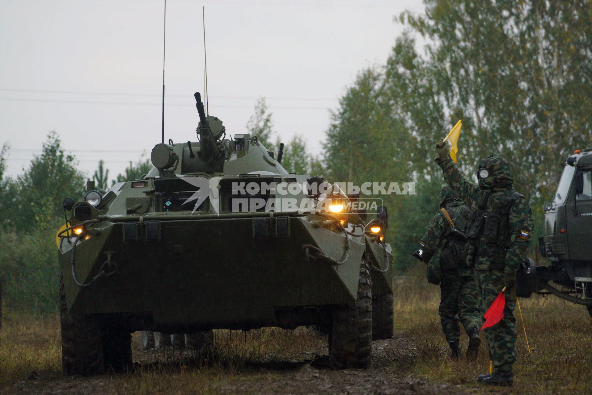 Свердловская область. г.Заречный. Военнослужащие бригады радиационной химической и биологической защиты (РХБЗ). Плановые, комплексные противоаварийные учения на Белоярской АЭС