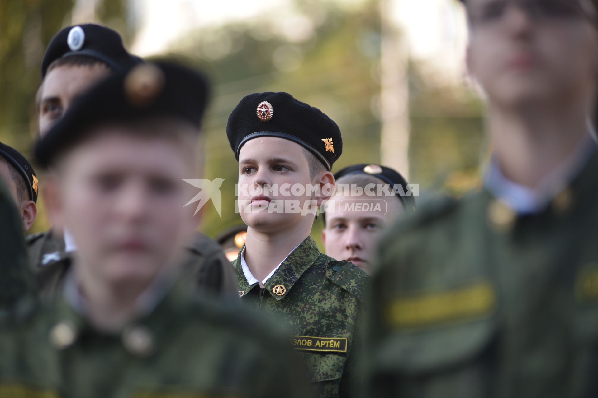 Ставрополь. Ученики кадетской школы имени генерала  Ермолова А.П.   во время торжественной церемонии  принятия   присяги .