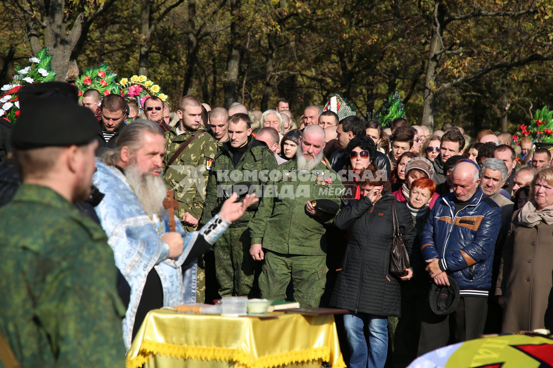 Украина, Донецк. Похороны командира батальона `Спарта` Арсена Павлова (Моторолы).