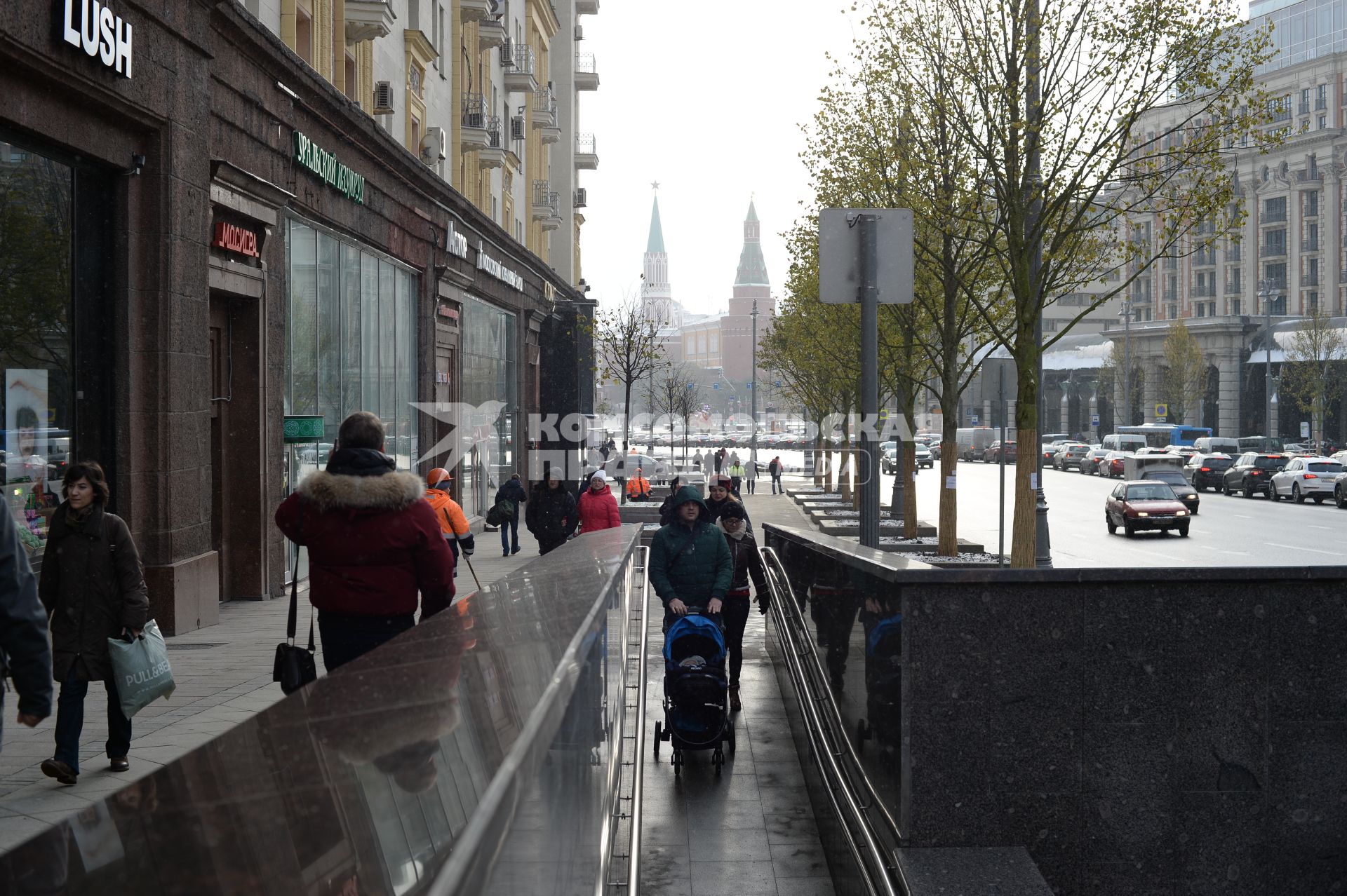 Москва. Липовая аллея на Тверской улице.