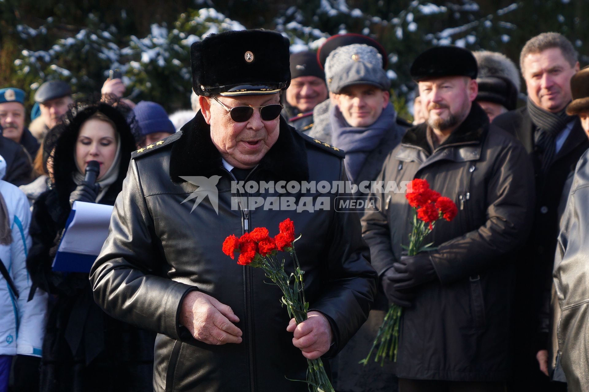 Екатеринбург. Александр Маргелов (сын Василия Маргелова) на открытии памятника создателю воздушно-десантных войск, командующему ВДВ, генералу армии Василию Маргелову.