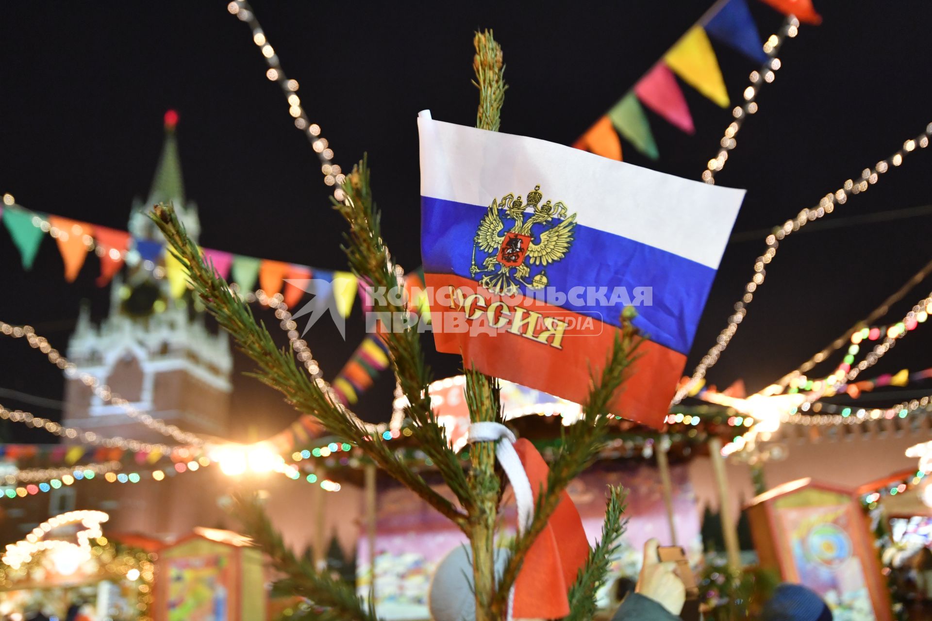 Москва. Новогодняя ГУМ-Ярмарка на Красной площади.