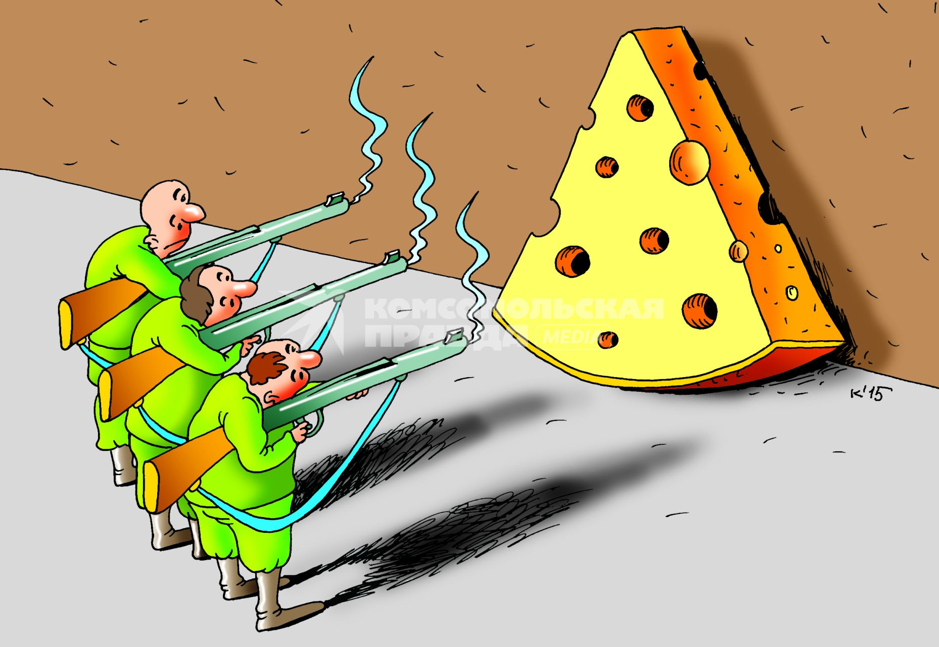 Карикатура на тему санкционных продуктов.