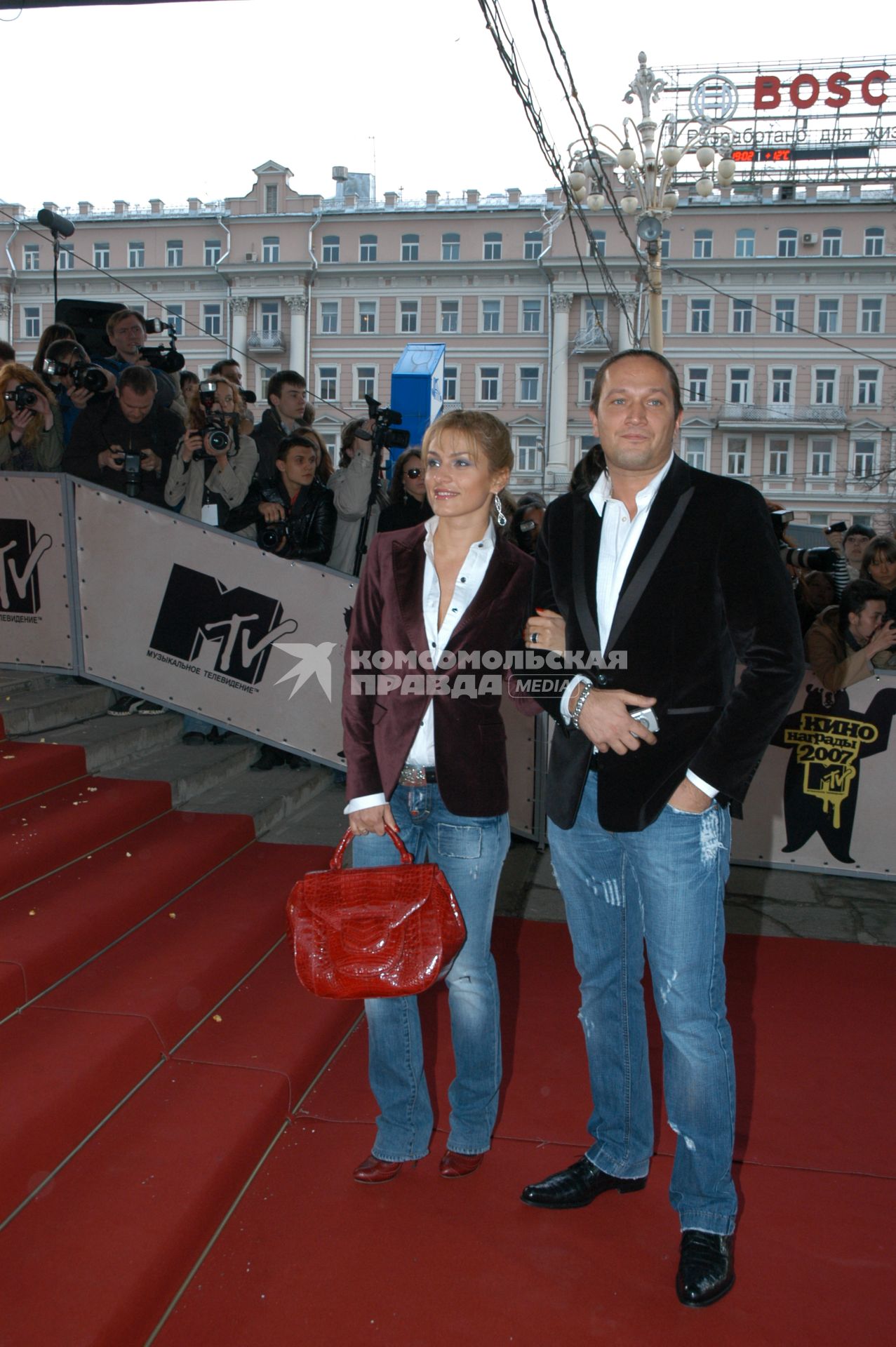 Диск130. Церемония вручения премии КИНОГРАДЫ MTV РОССИЯ. 2007. На снимке: персоны