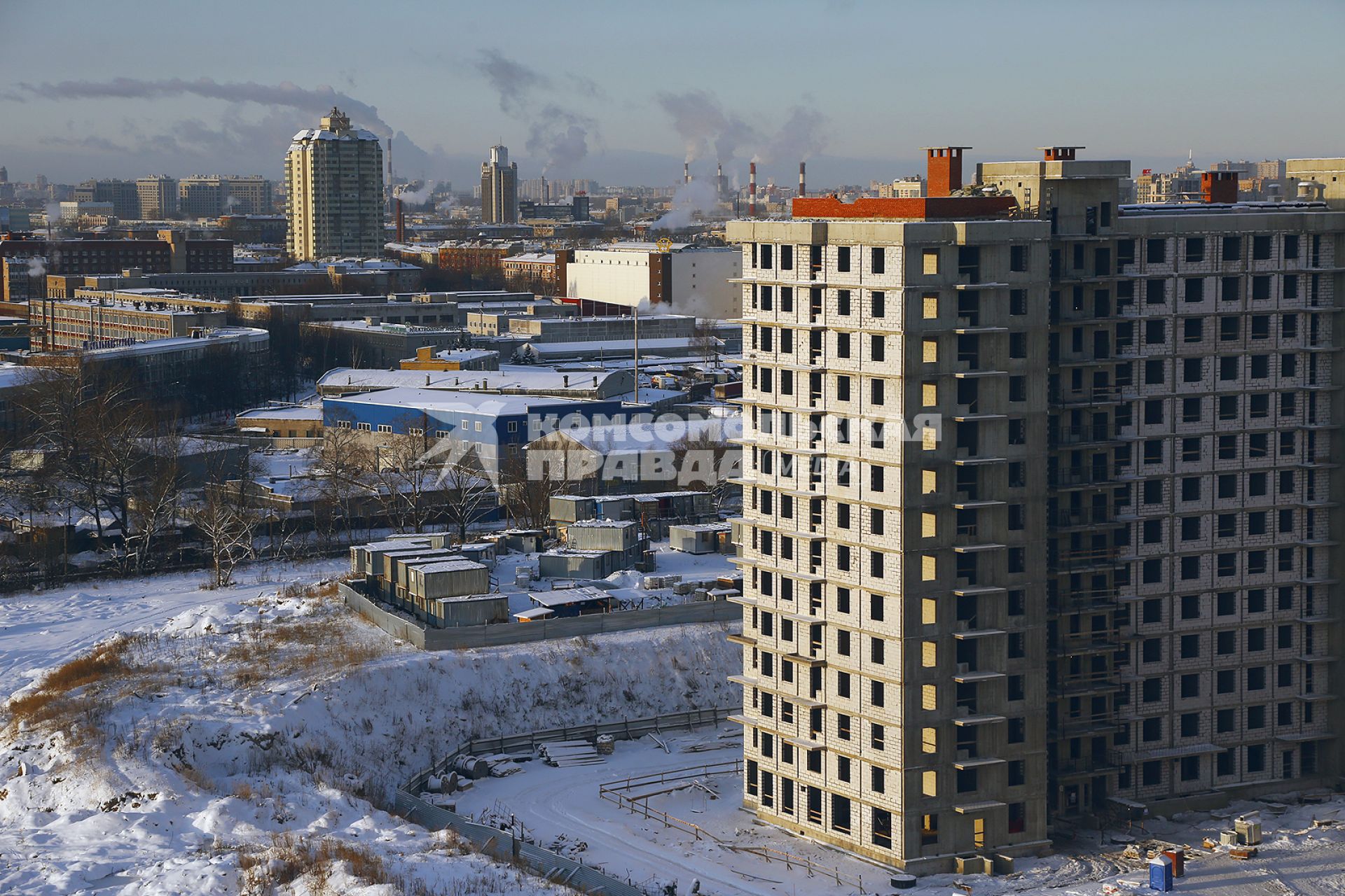 Санкт-Петербург.   Строительство жилого дома.