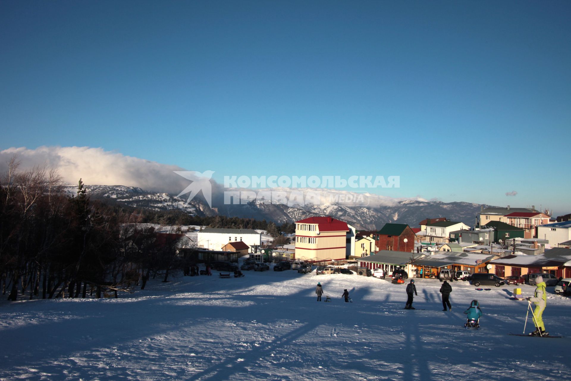 Крым. Горнолыжный курорт `Ай-Петри`.