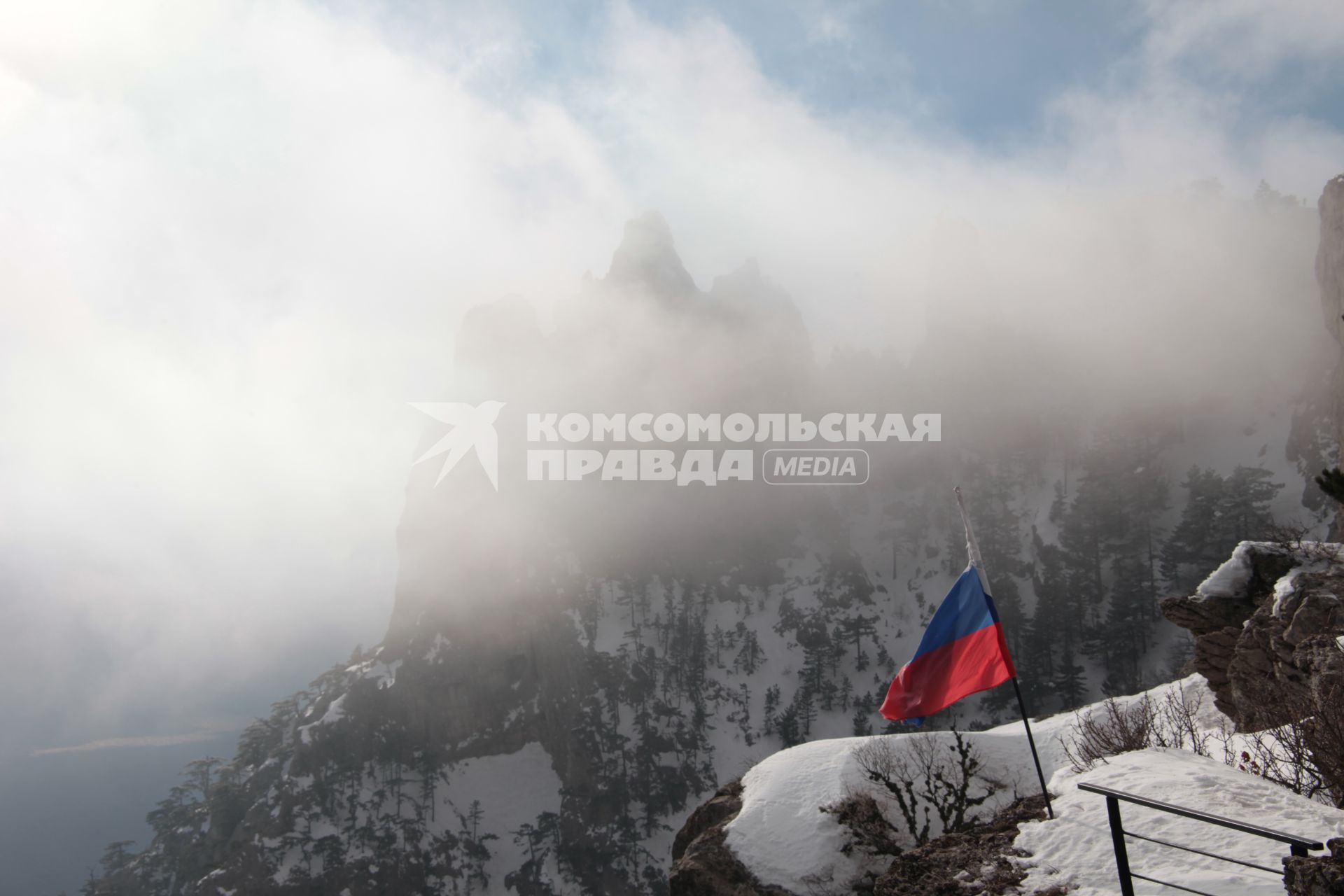 Крым. Горы Ай-Петри зимой.