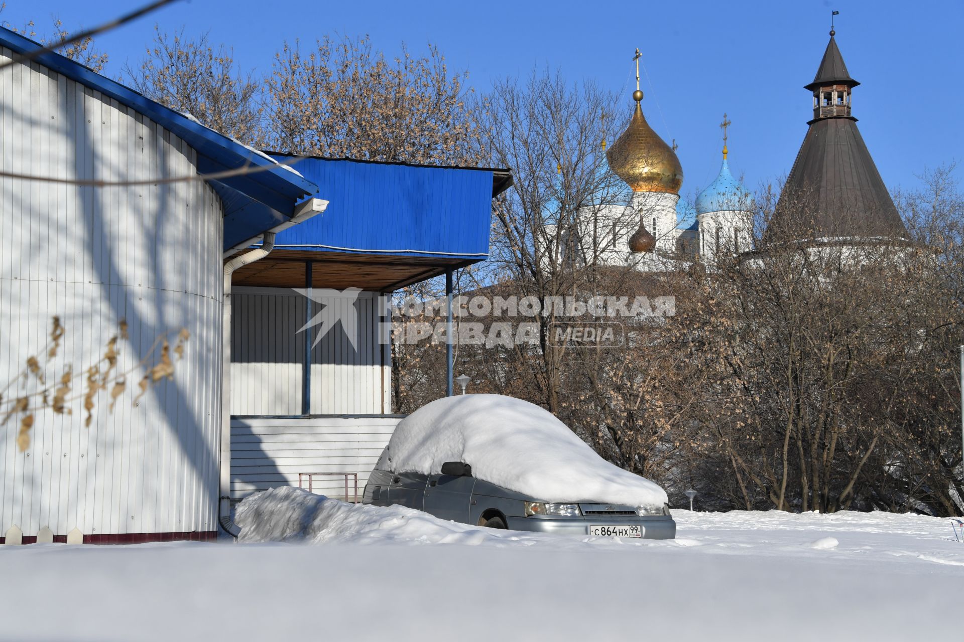 Москва. Вид на Новоспасский мужской монастырь.