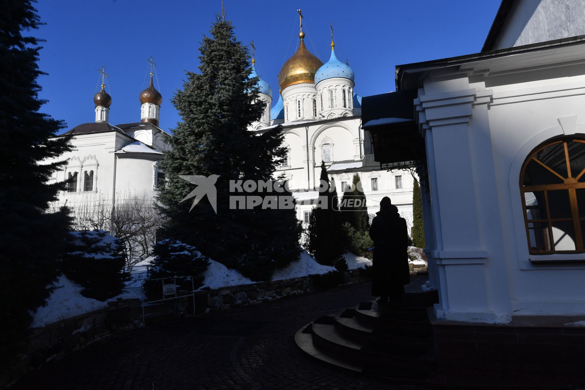 Москва. Вид на Преображенский собор   Новоспасского монастыря.